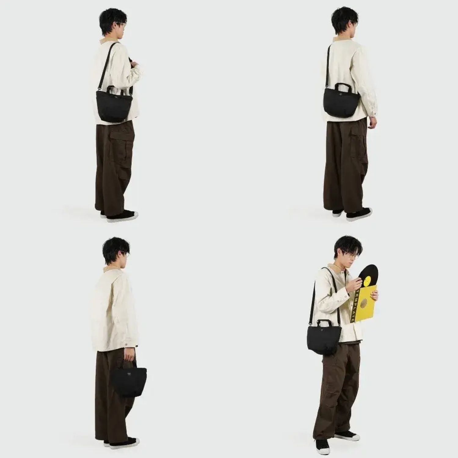 Hellolulu Dorri 2-Way City Small Tote (Coal Black)