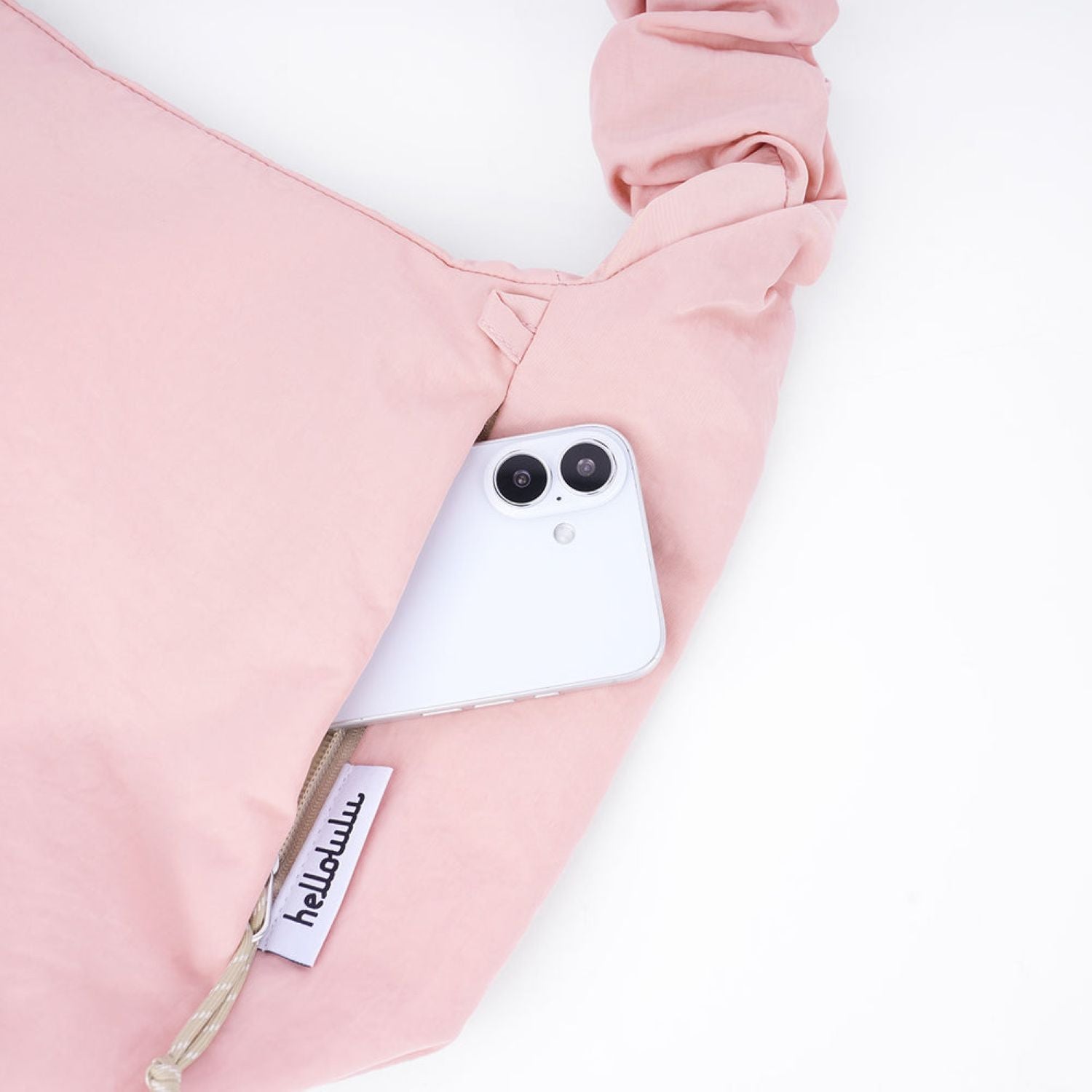 Hellolulu Elan Day Off Bucket Shoulder Bag (Pale Pink)