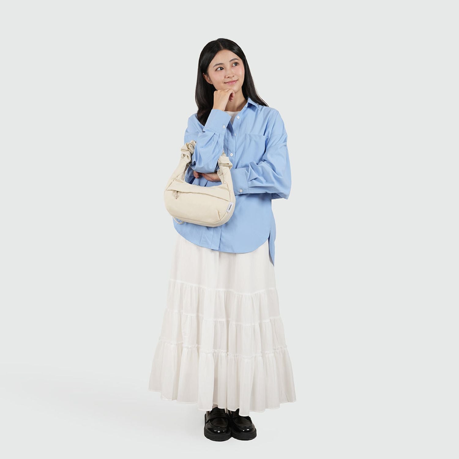 Hellolulu Ellie Holiday Shoulder Bag S (Vanilla White)