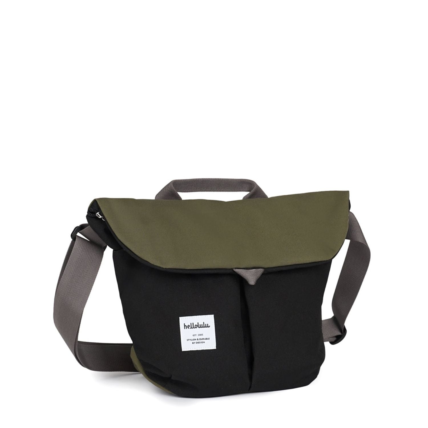 Hellolulu Kasen Shoulder Bag Recycled (Capulet Olive/Flat Black)