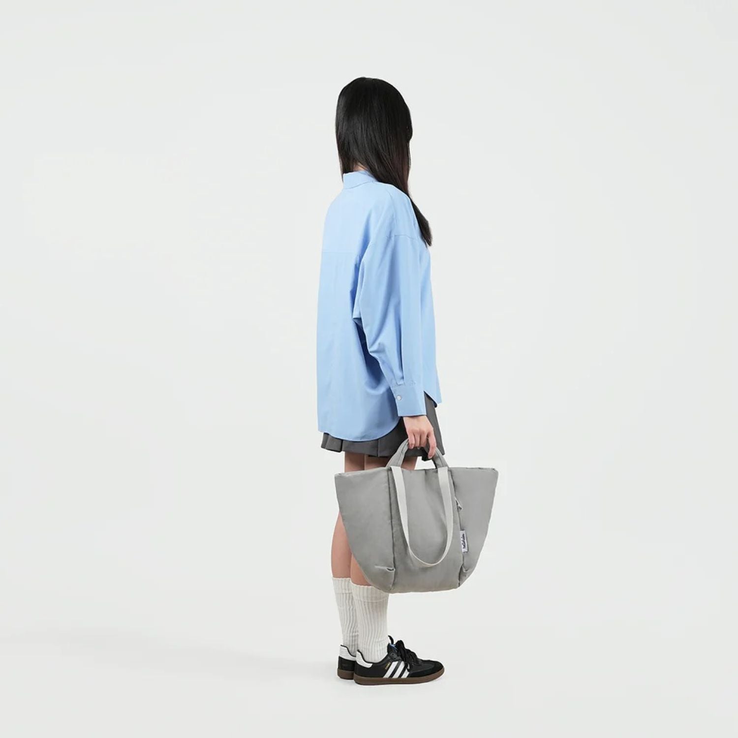 Hellolulu Kylie Convertible 2-Way Tote L  (Neutral Gray)