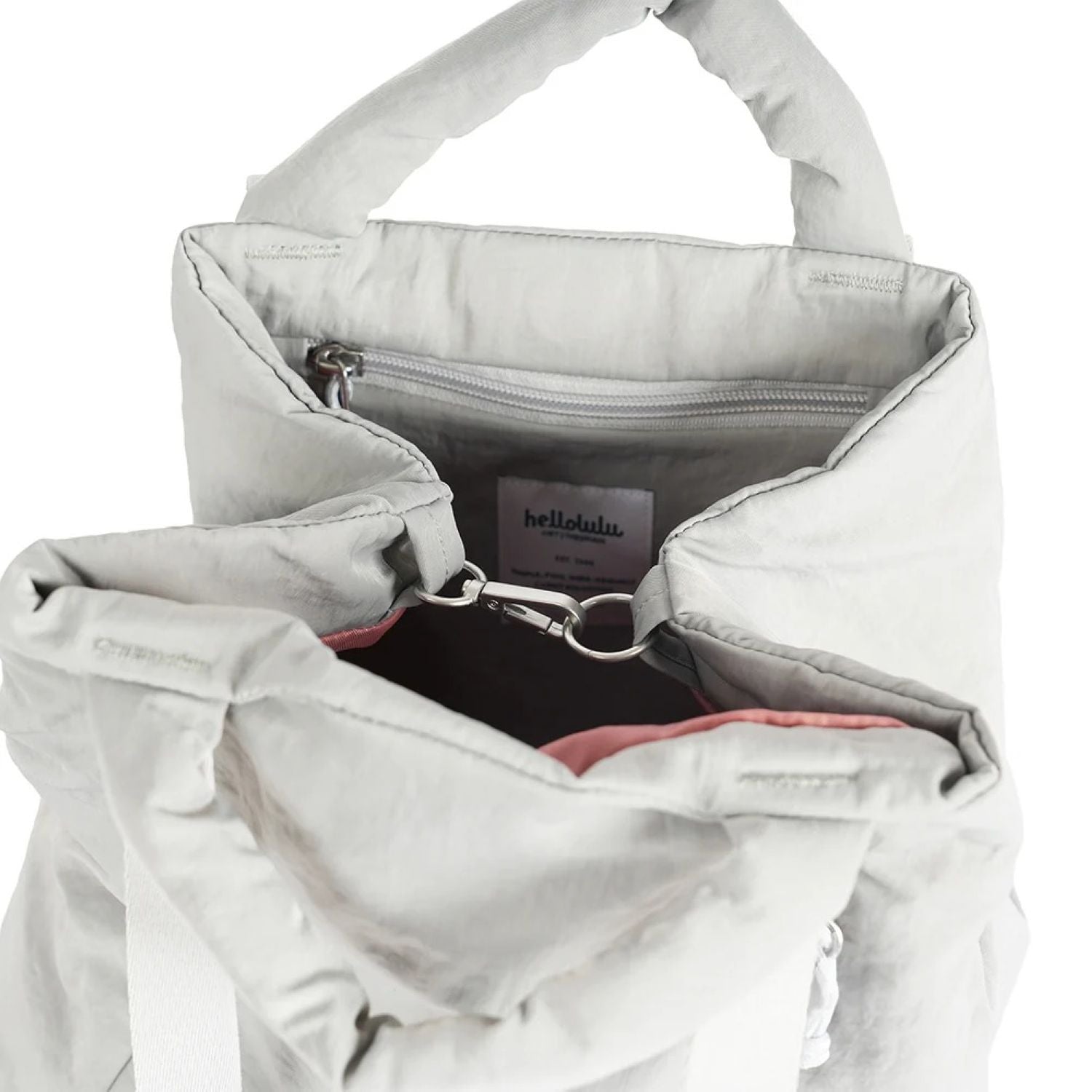 Hellolulu Kylie Convertible 2-Way Tote L  (Neutral Gray)