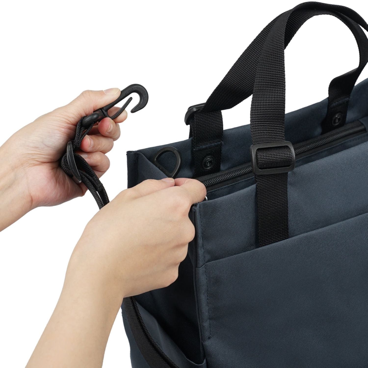 Hellolulu Luke 3 Way Vertical Tote Recycled (Dark Sapphire)