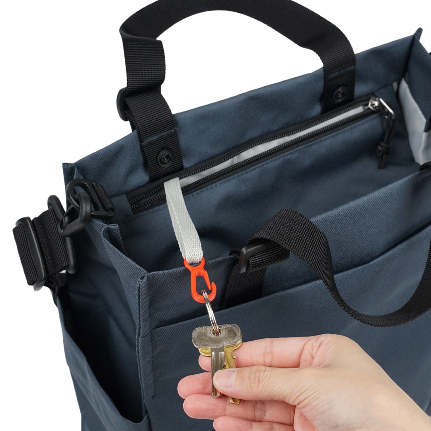 Hellolulu Luke 3 Way Vertical Tote Recycled (Dark Sapphire)