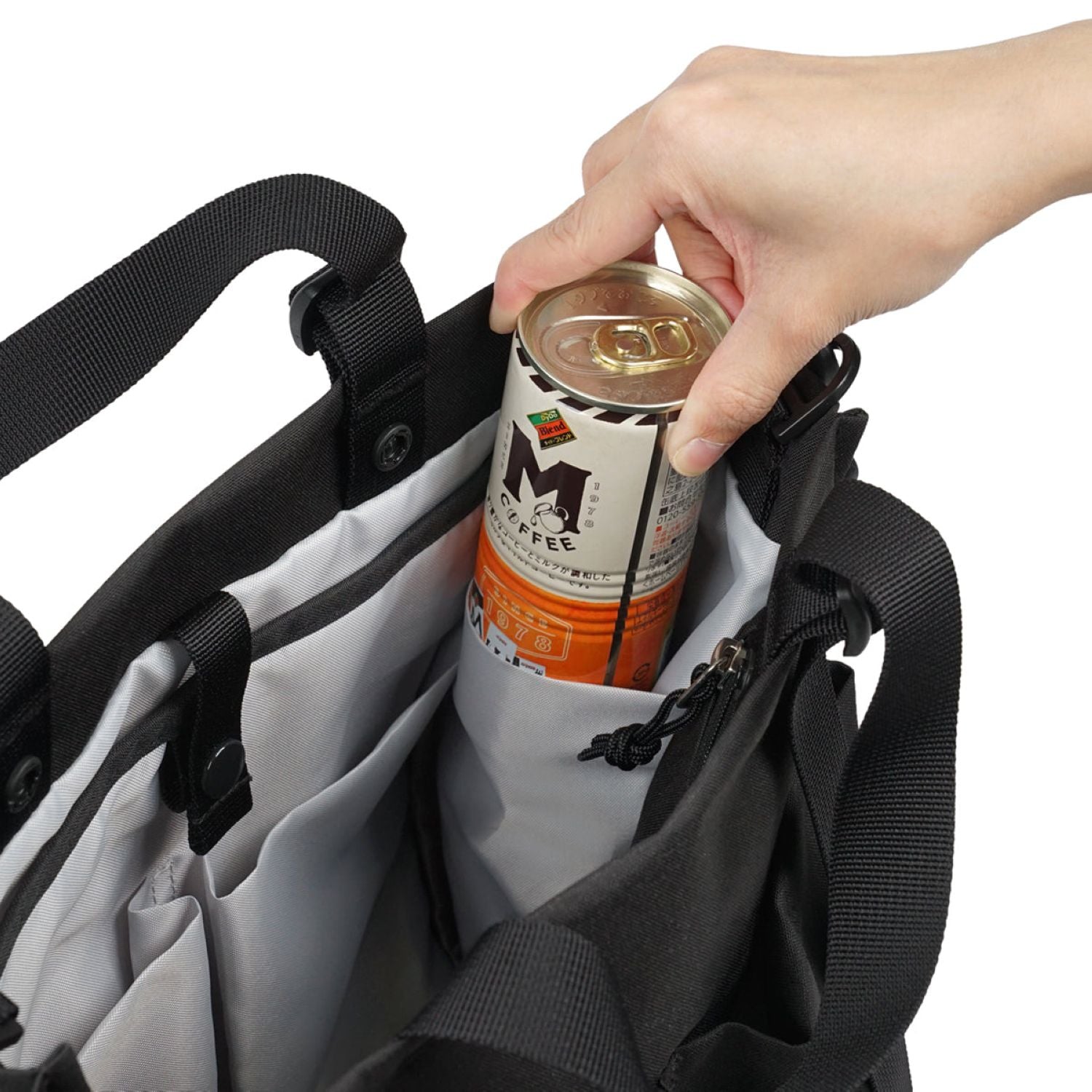 Hellolulu Luke 3 Way Vertical Tote Recycled (Flat Black)