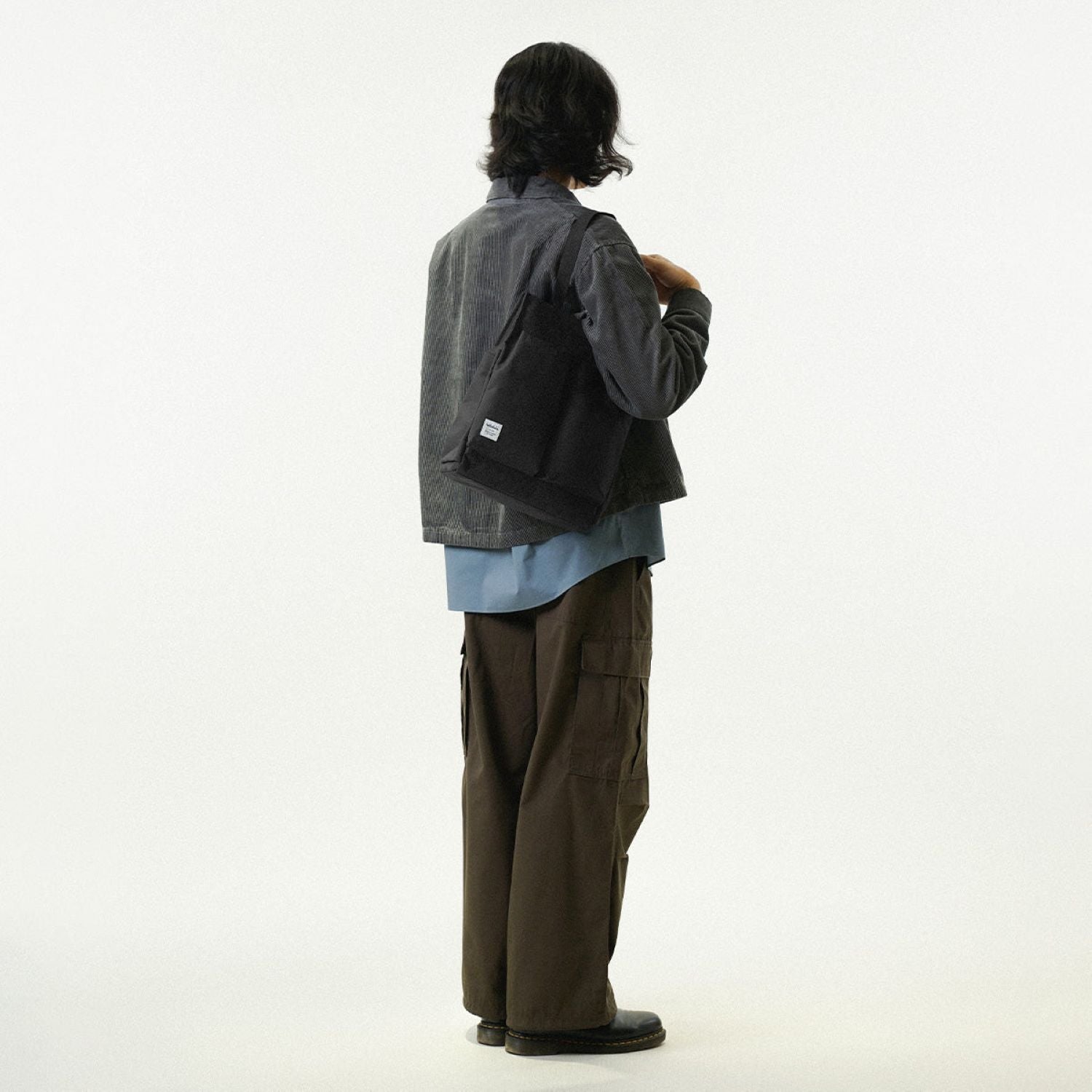 Hellolulu Luke 3 Way Vertical Tote Recycled (Flat Black)