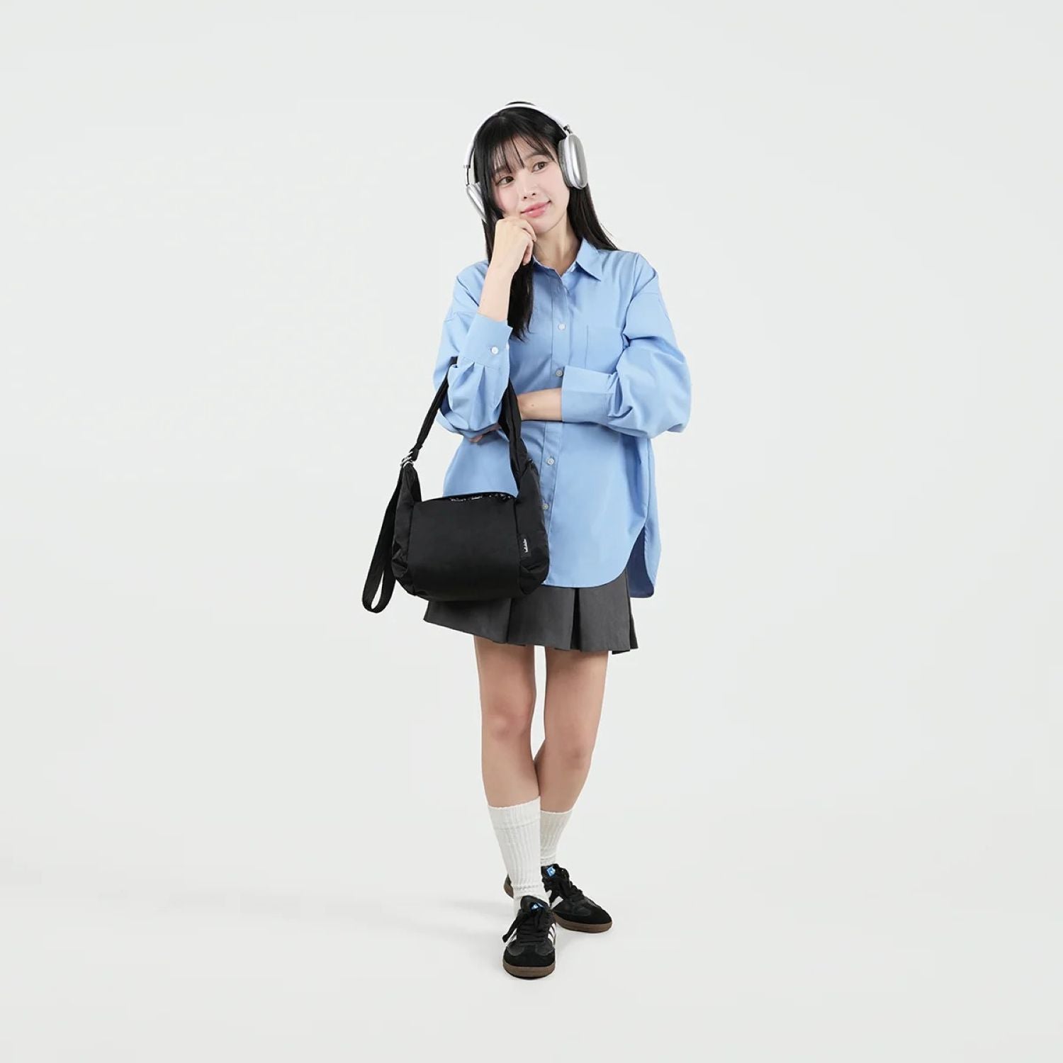 Hellolulu Milo All Day Shoulder Bag S (Moss Black)