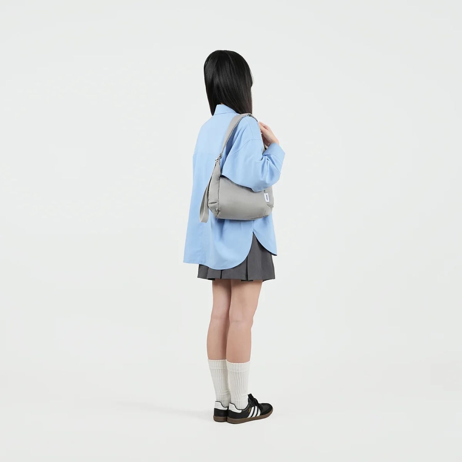 Hellolulu Milo All Day Shoulder Bag S (Neutral Gray)