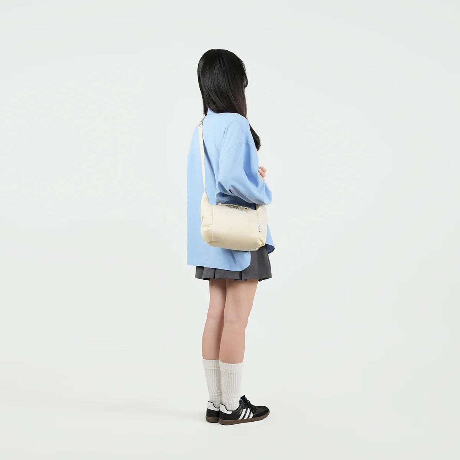 Hellolulu Milo All Day Shoulder Bag S (Vanilla White)