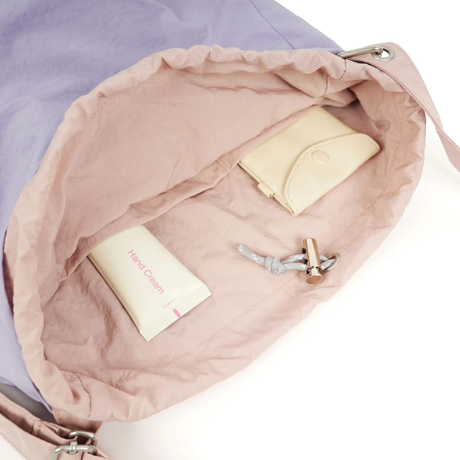 Hellolulu Noor Reversible Shoulder Bag (Hebe Purple/Candy Pink)