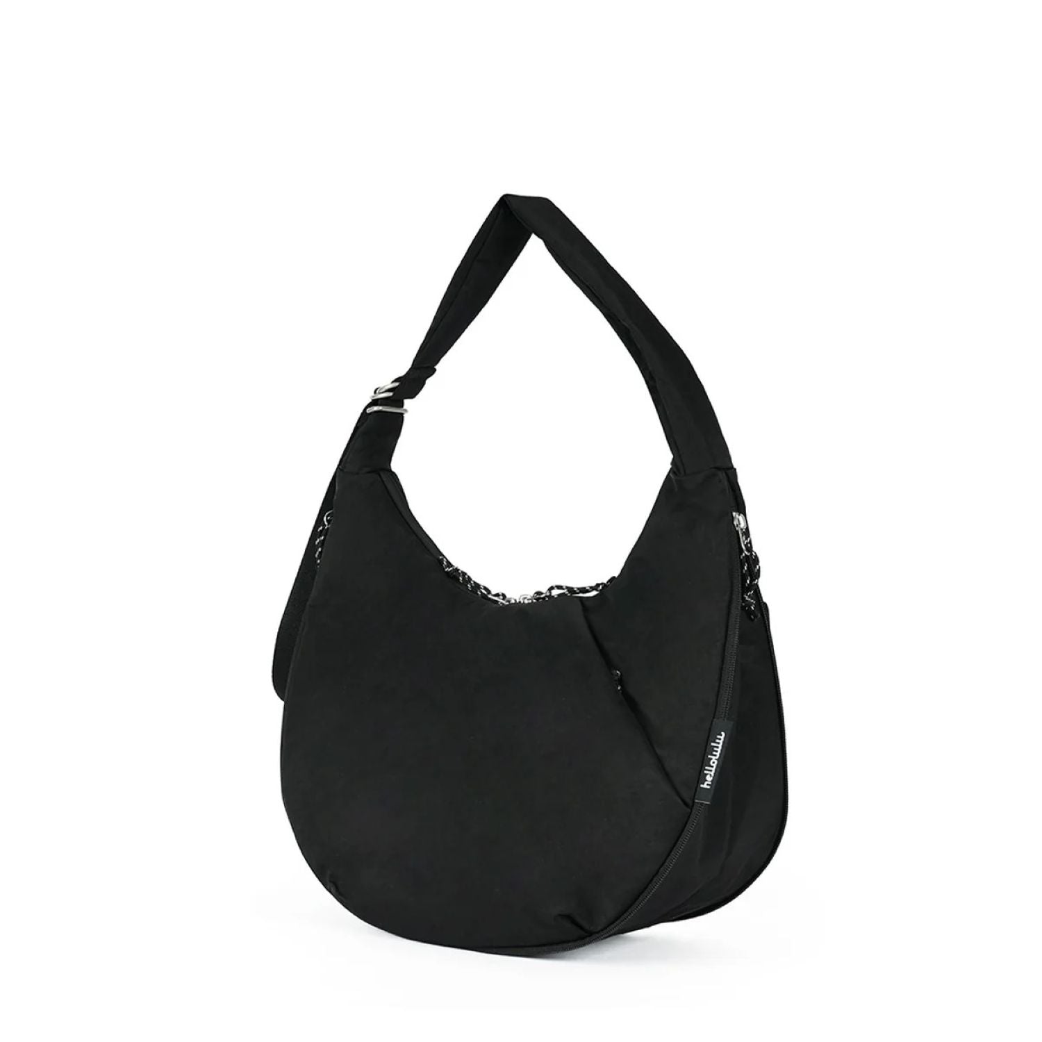 Hellolulu Zion Expandable Hobo Bag (Moss Black)