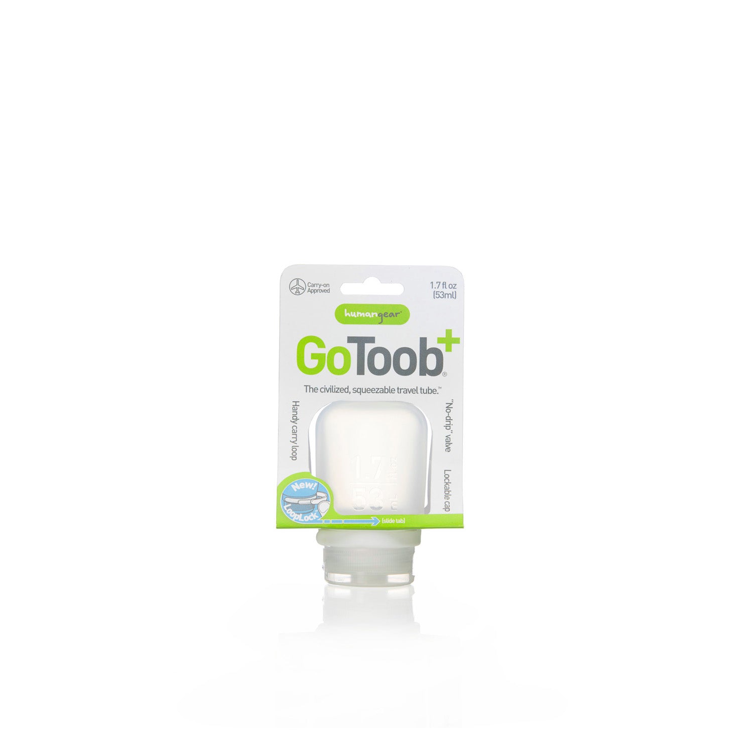 Humangear Small Gotoob Travel Bottle  1.7Oz/53Ml (Clear)