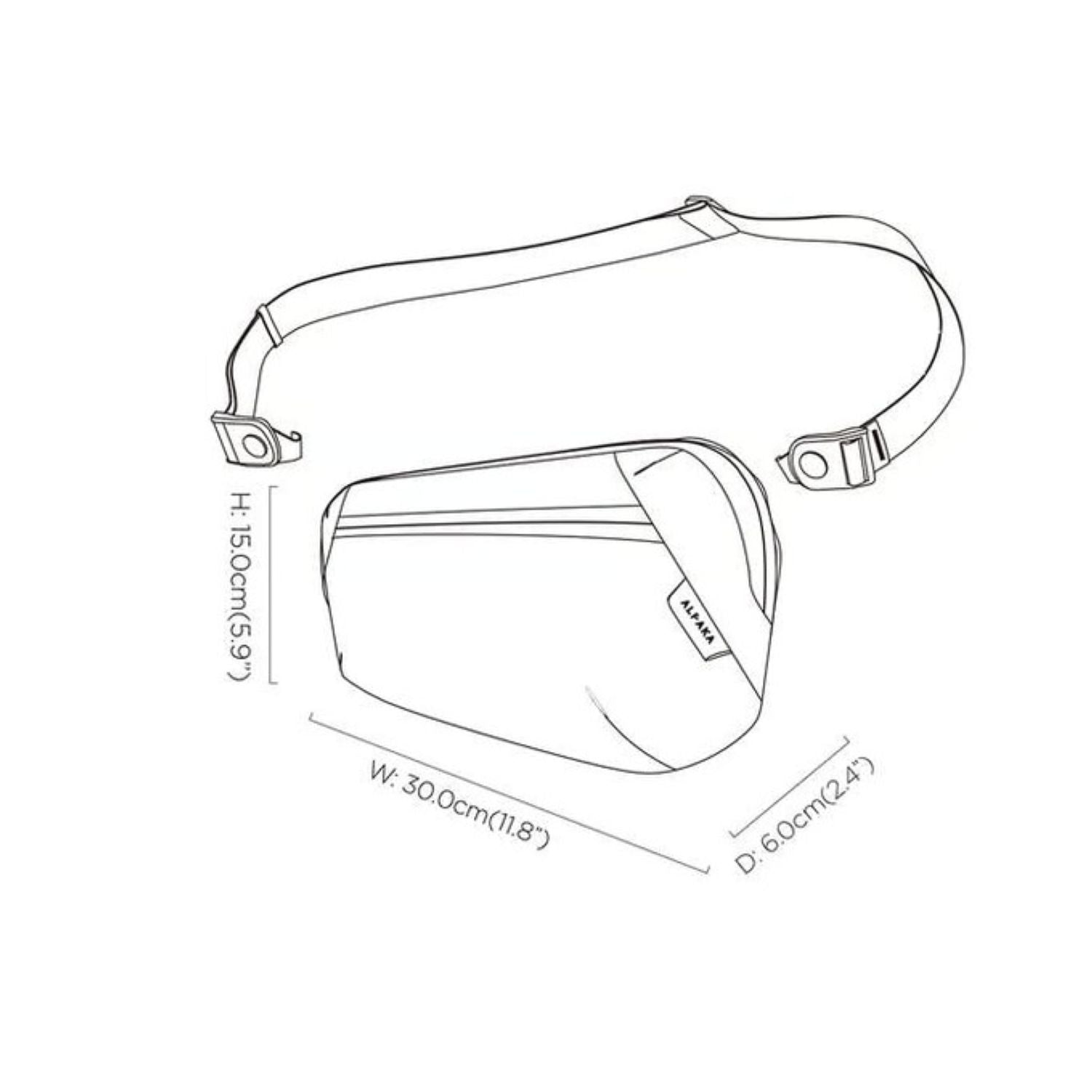 ALPAKA Momentum Sling Axodyne Hybrid (Grey)