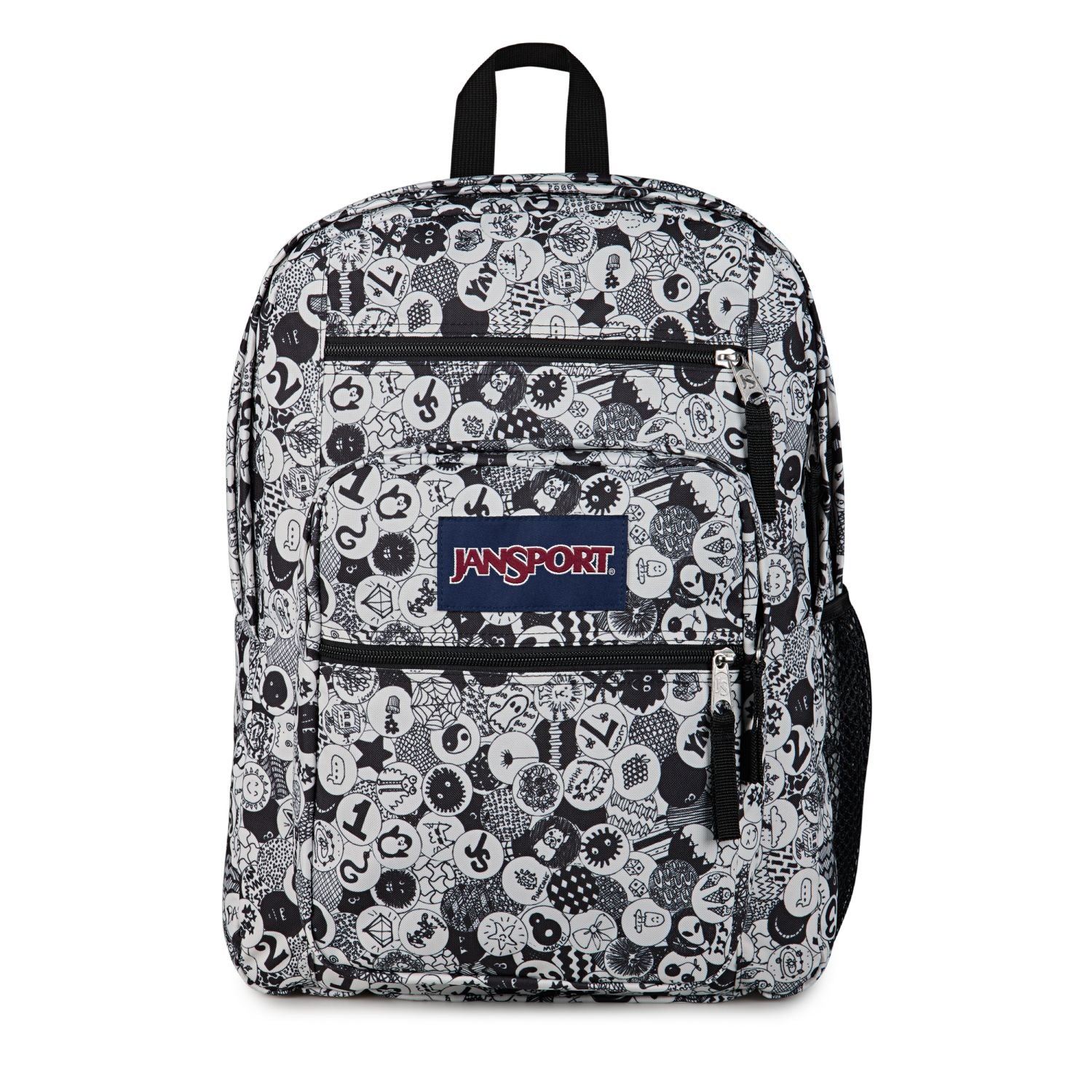 Jansport Big Student - Doodle Dots Black/White/Grey