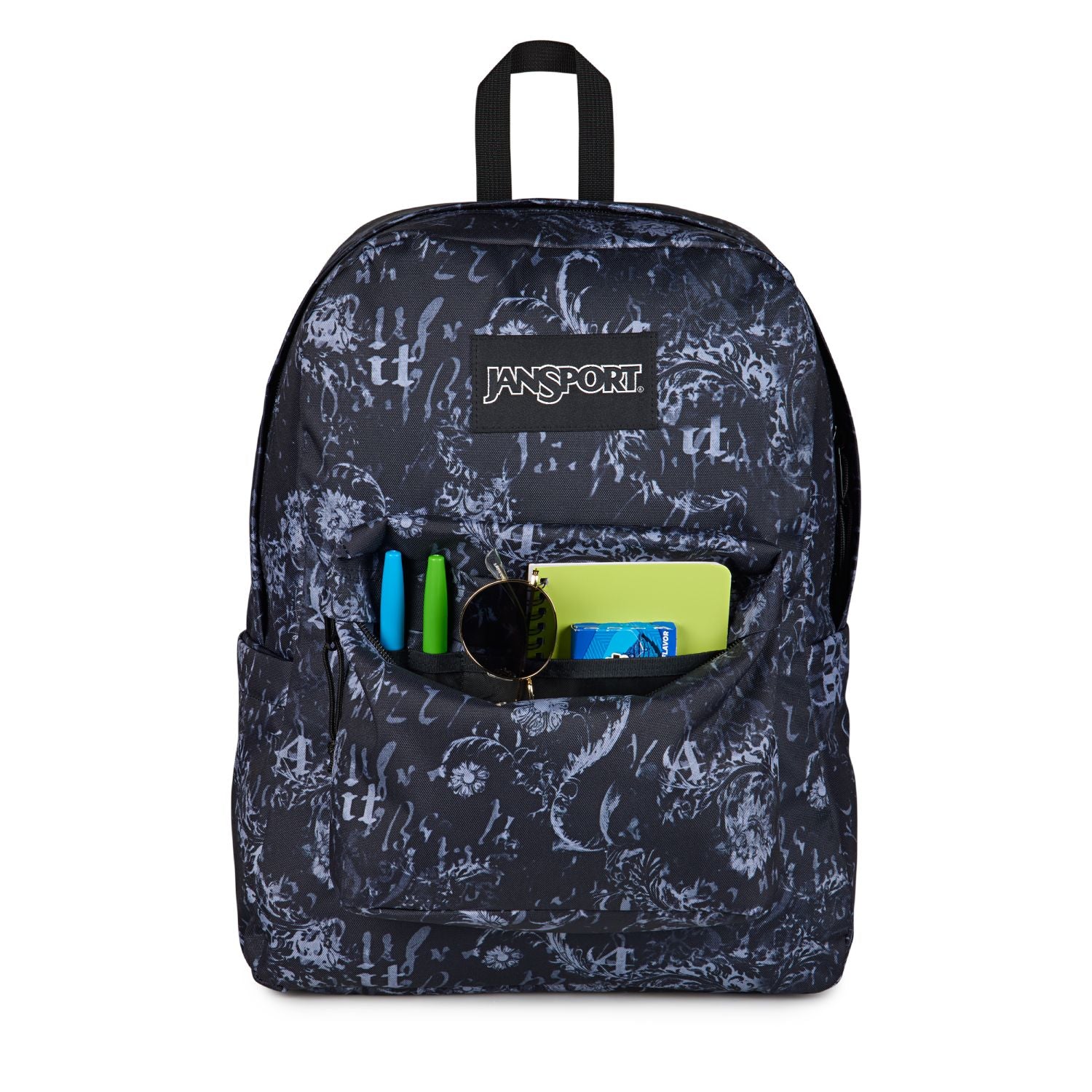Jansport Superbreak Plus - Afflicted Black/Charcoal/Dk Grey