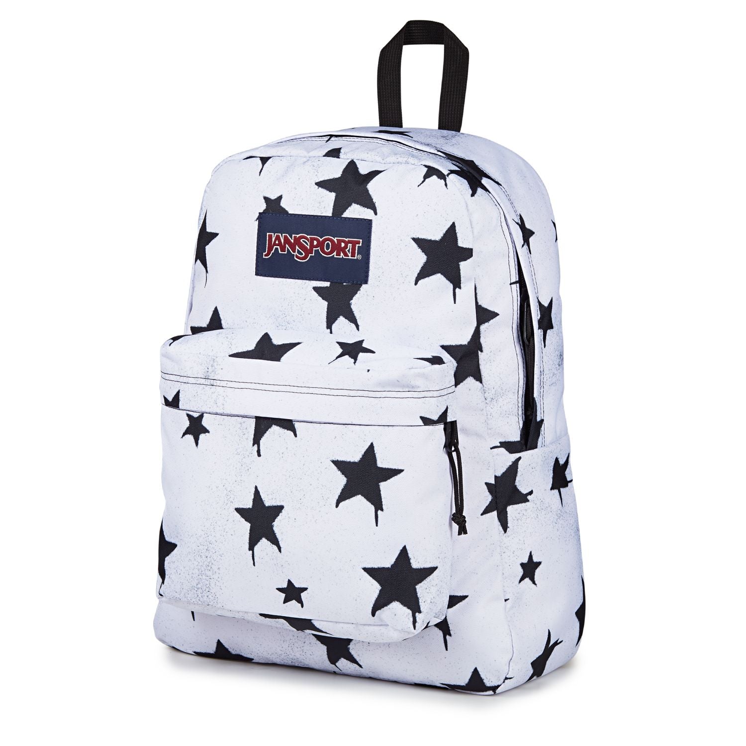 Jansport Superbreak Plus - Sprayed Stars Black – The Planet Traveller