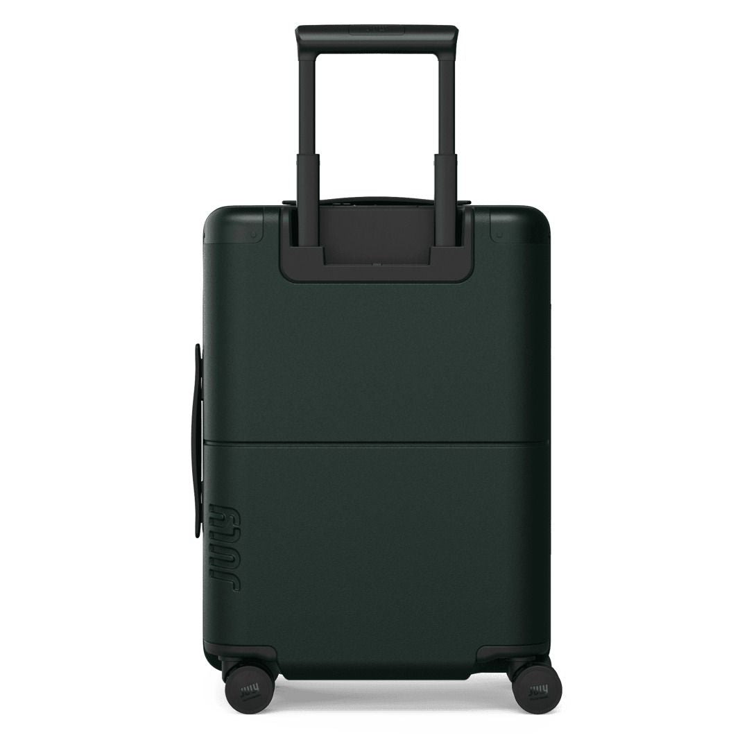 July Carry On Classic Polycarbonate  21" Luggage With Casesafe Tracking & Power Bank & Usb/Usb-C Cable - Forest