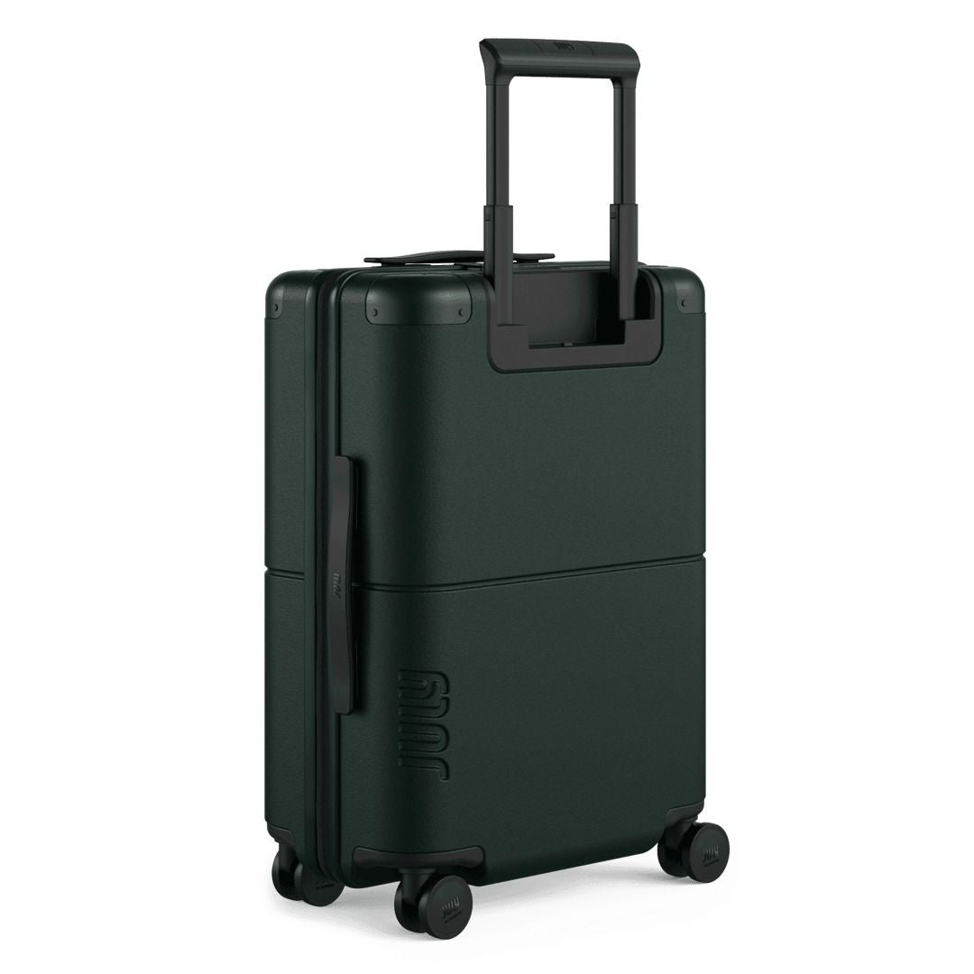 July Carry On Classic Polycarbonate  21" Luggage With Casesafe Tracking & Power Bank & Usb/Usb-C Cable - Forest