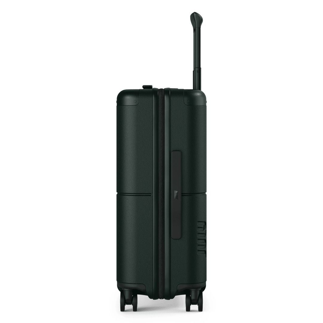 July Carry On Classic Polycarbonate  21" Luggage With Casesafe Tracking & Power Bank & Usb/Usb-C Cable - Forest