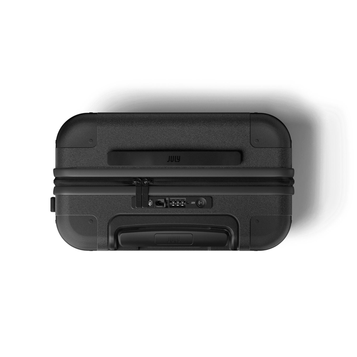 July Carry On Original Polycarbonate  21" Luggage With Casesafe Tracking & Power Bank & Usb/Usb-C Cable - Charcoal