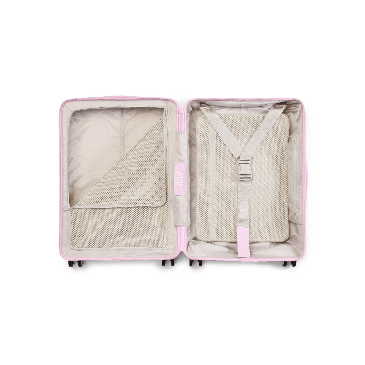 July Carry On Original Polycarbonate  21" Luggage With Casesafe Tracking & Power Bank & Usb/Usb-C Cable - Blush Pink