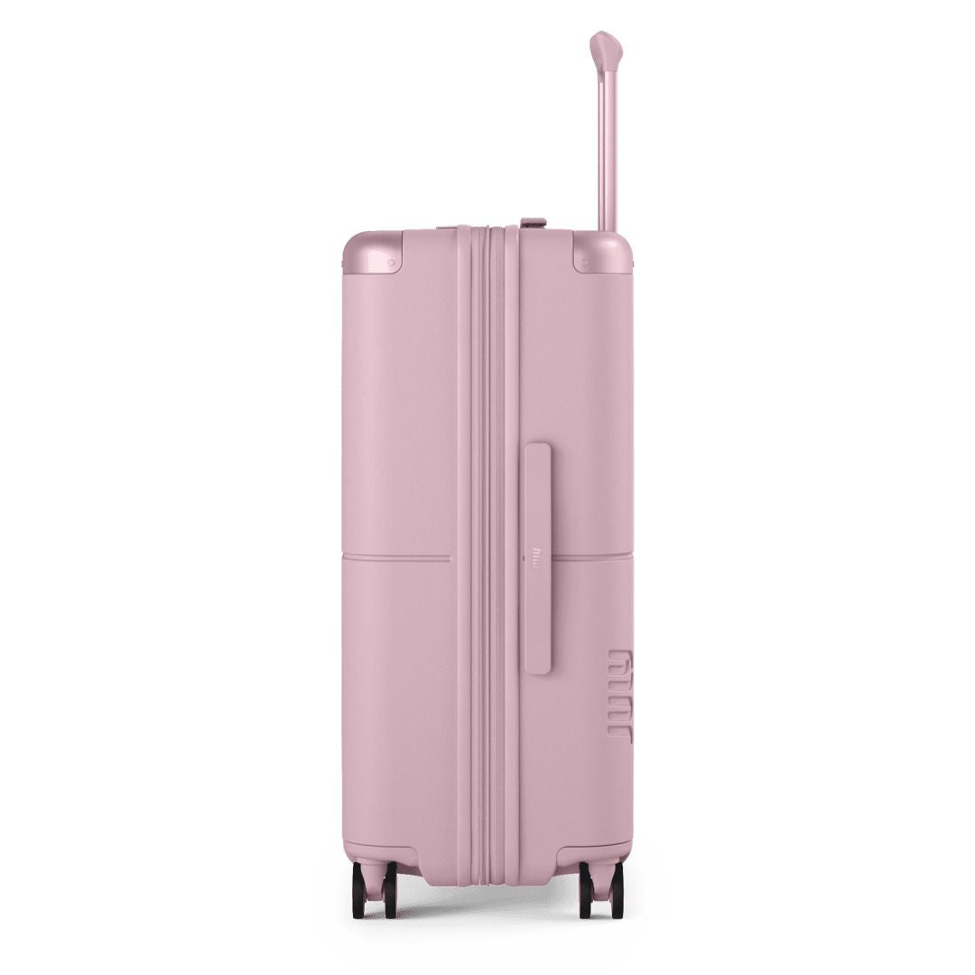 July Checked Expandable Polycarbonate With Casesafe Tracking 26" Luggage - Blush Pink