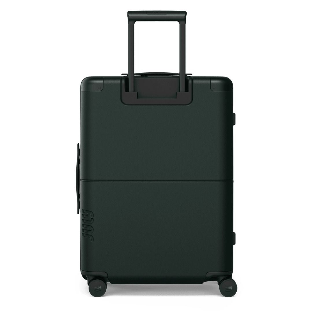 July Checked Expandable Polycarbonate With Casesafe Tracking 26" Luggage - Forest
