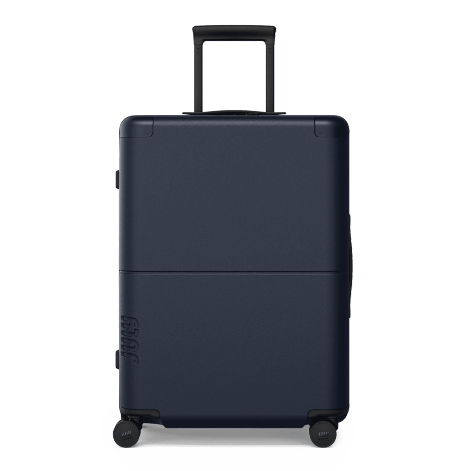 July Checked Expandable Polycarbonate With Casesafe Tracking 26" Luggage - Navy