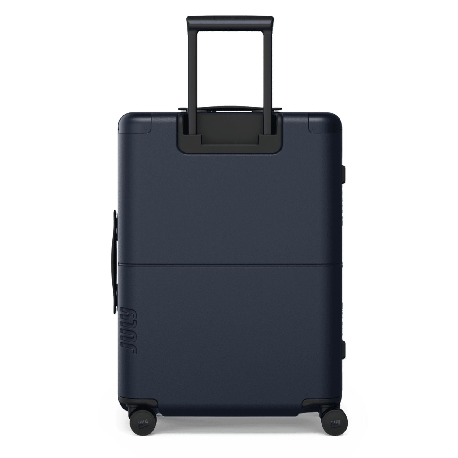 July Checked Expandable Polycarbonate With Casesafe Tracking 26" Luggage - Navy