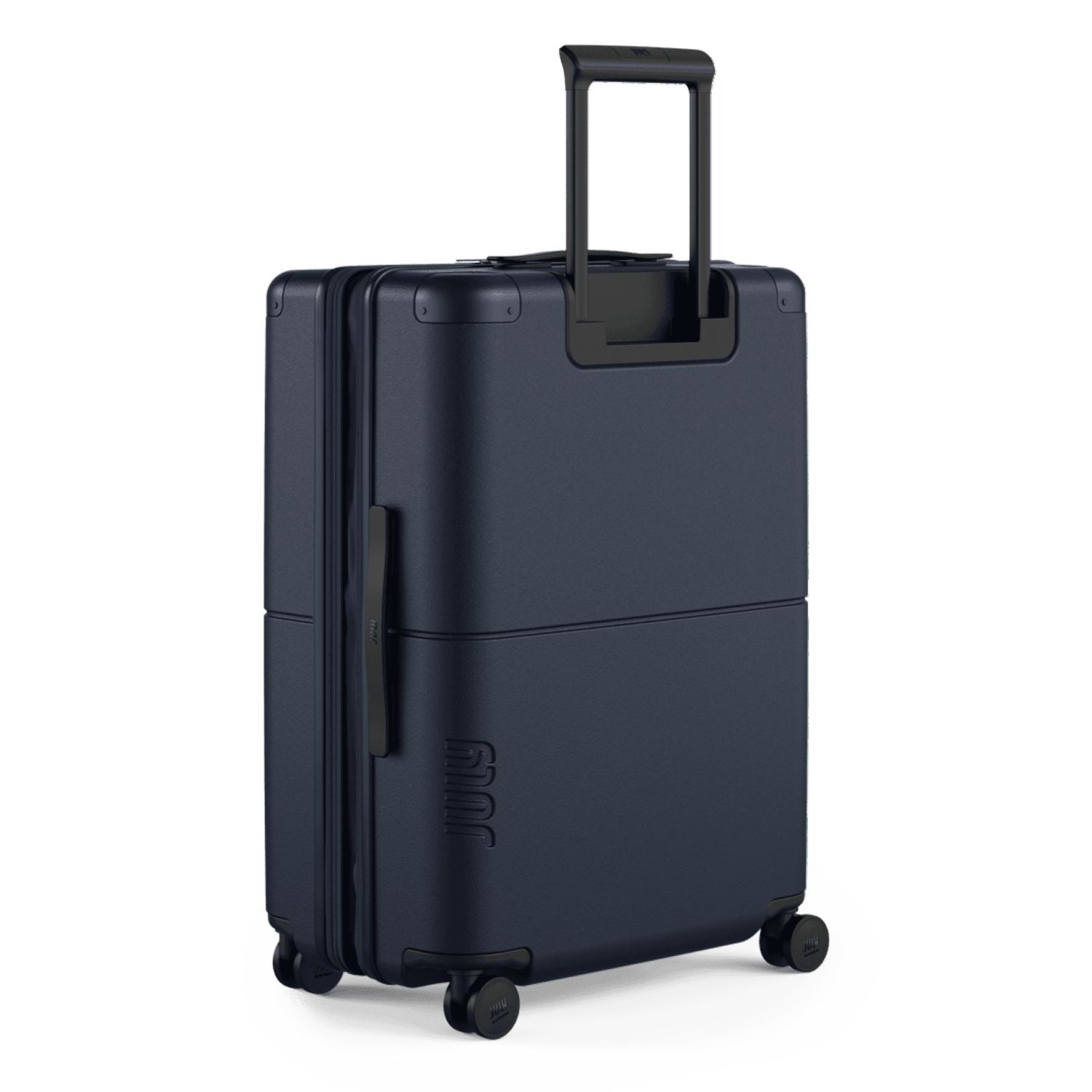 July Checked Expandable Polycarbonate With Casesafe Tracking 26" Luggage - Navy