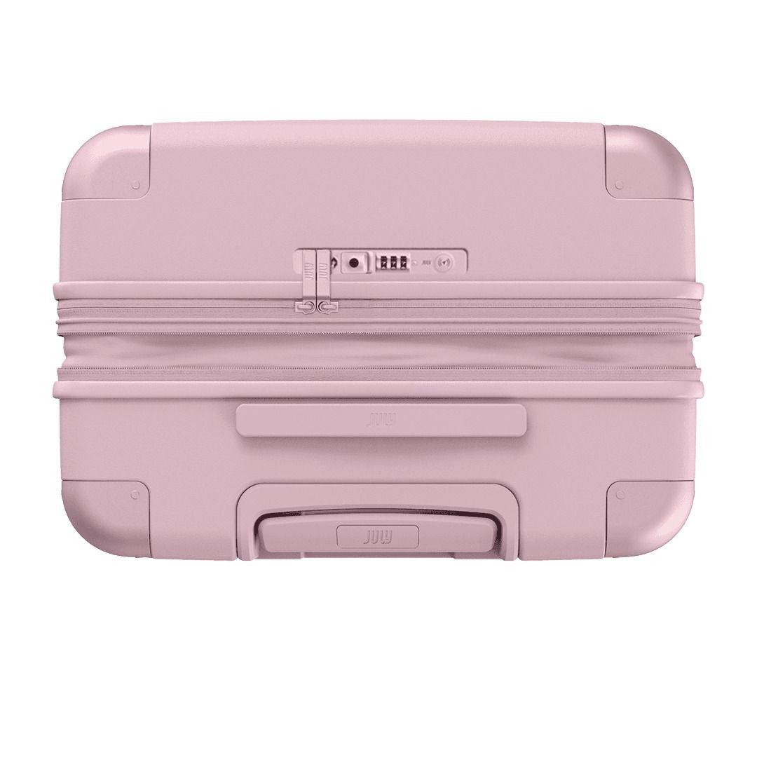 July Checked Plus Expandable Polycarbonate With Casesafe Tracking 28" Luggage - Blush Pink