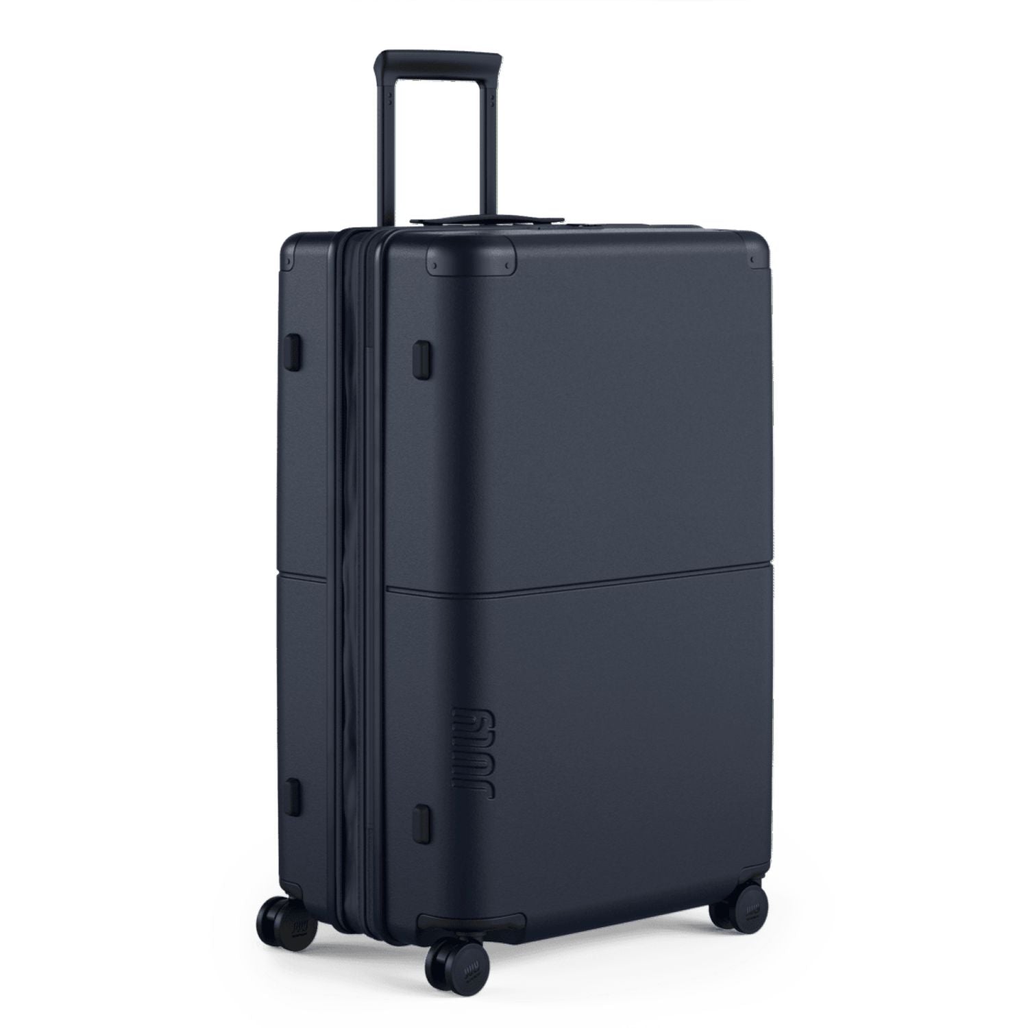 July Checked Plus Expandable Polycarbonate With Casesafe Tracking 28" Luggage - Navy
