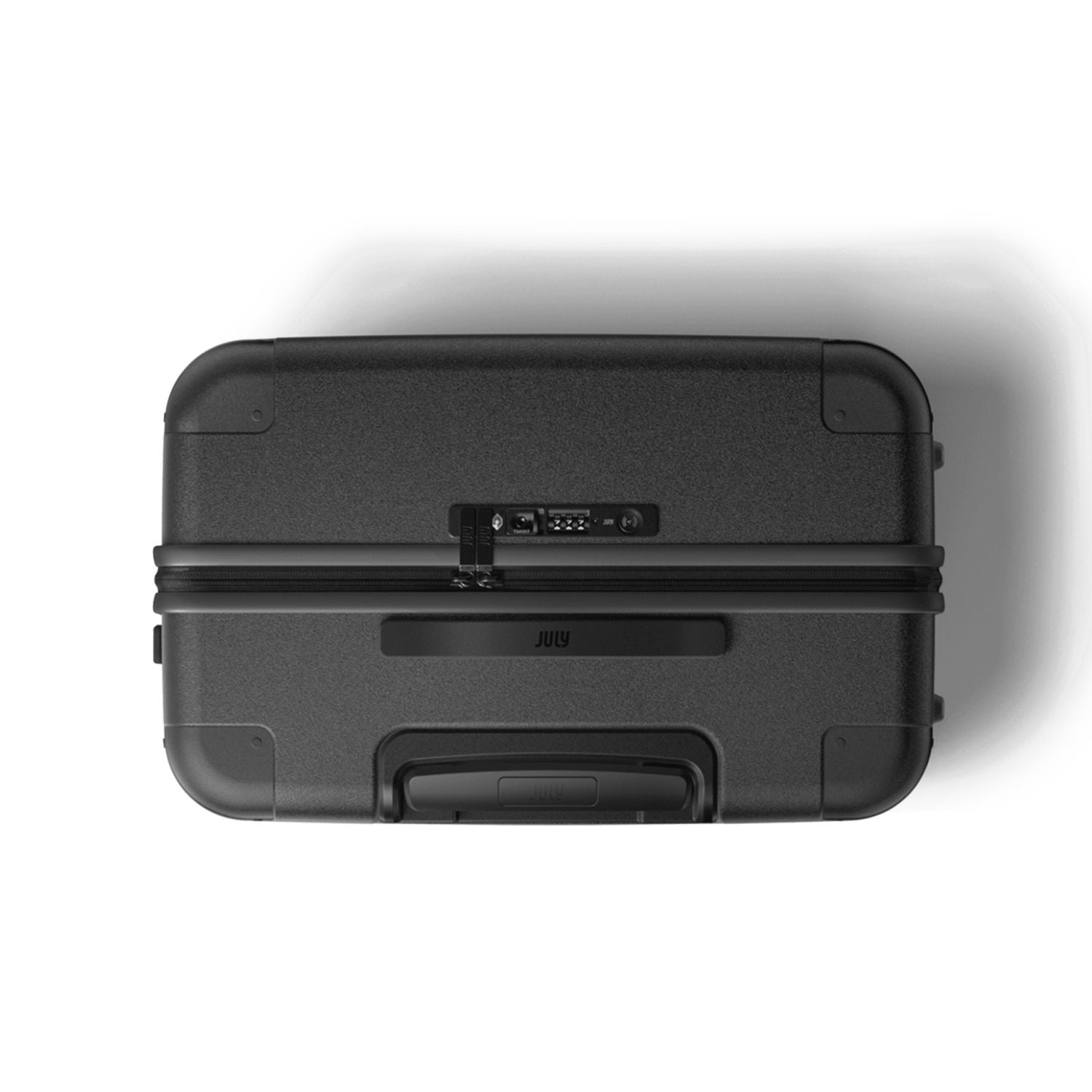 July Checked Plus Polycarbonate With Casesafe Tracking 30" Luggage - Charcoal