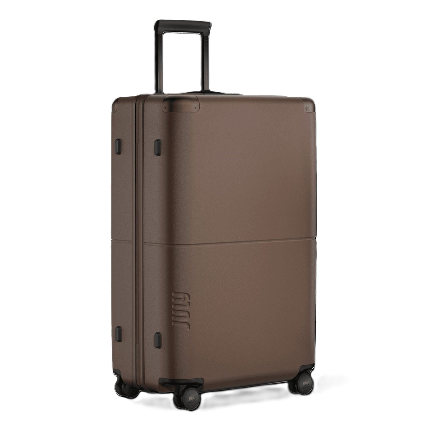July Checked Plus Polycarbonate With Casesafe Tracking 30" Luggage - Dark Brown
