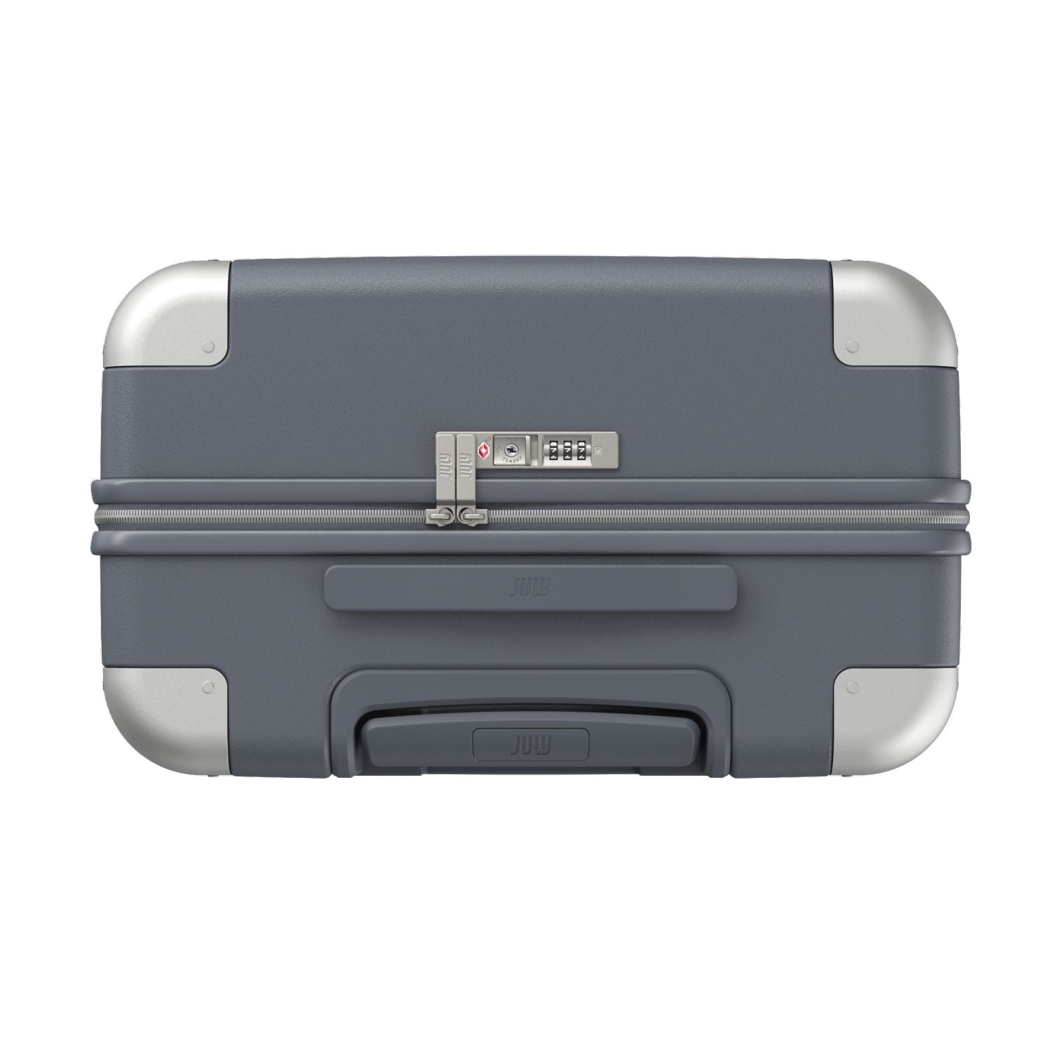 July Checked Polycarbonate 26" Luggage - Steel Blue