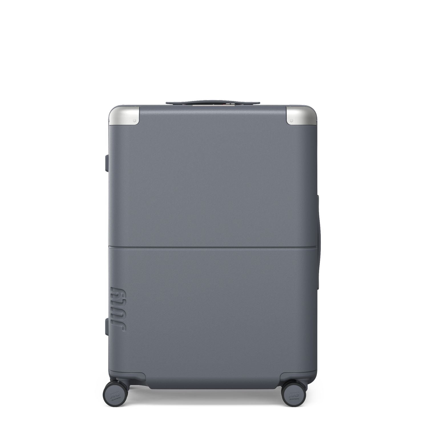 July Checked Polycarbonate 26" Luggage - Steel Blue