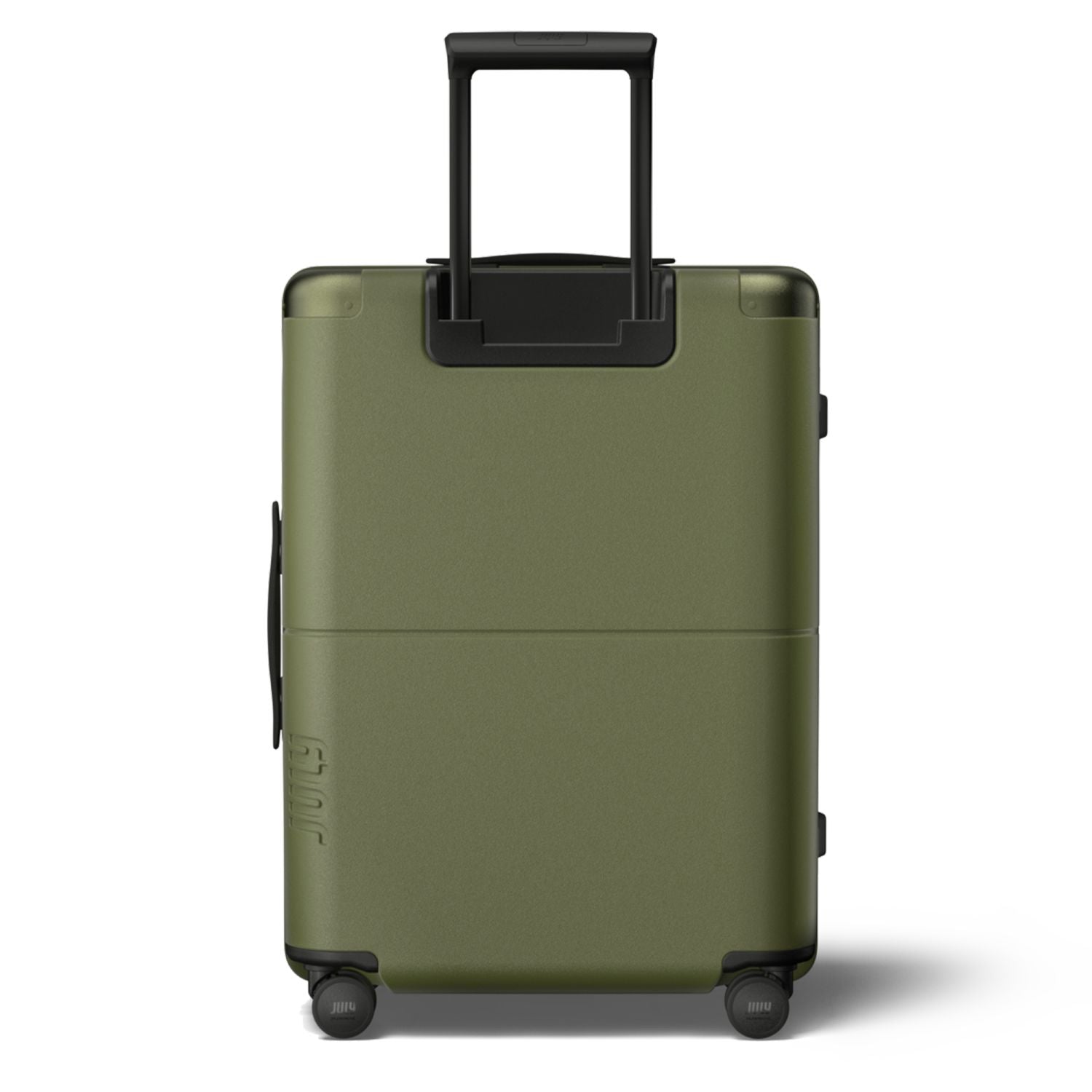 July Checked Polycarbonate With Casesafe Tracking 26" Luggage - Olive