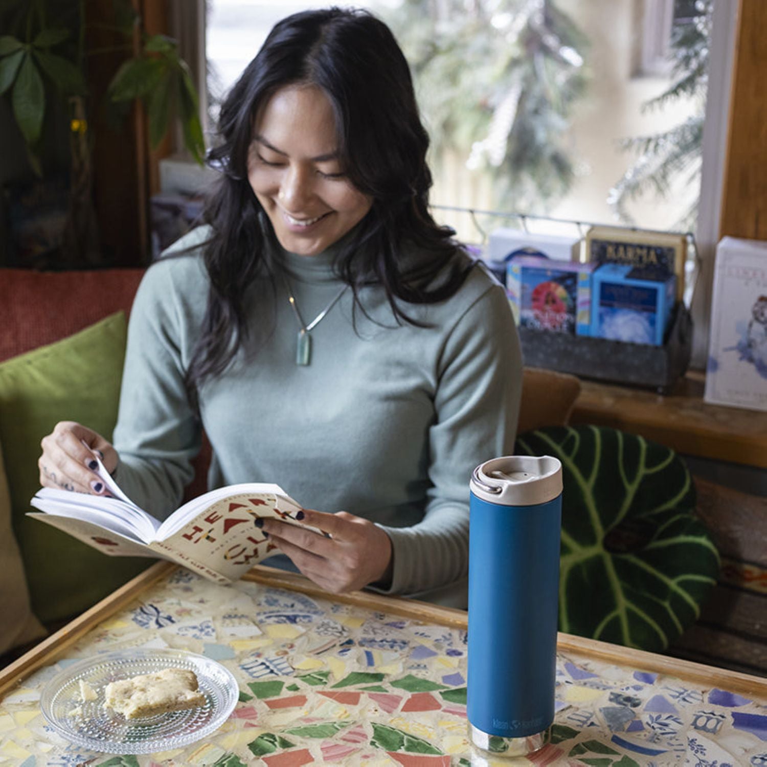 Klean Kanteen Insulated Tkwide 20Oz (withCafé Cap) (Corsair)