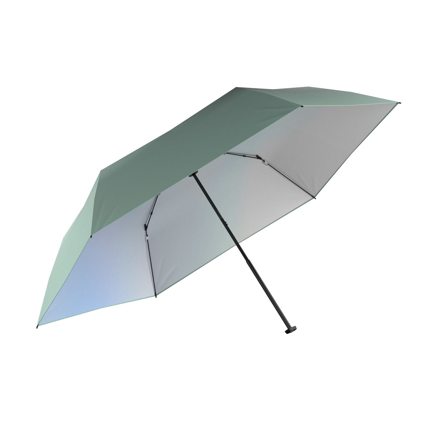 Knirps US.050 Ultralight Slim Manual Umbrella (UV Protection) - Mint / Iridisent Inner Coating