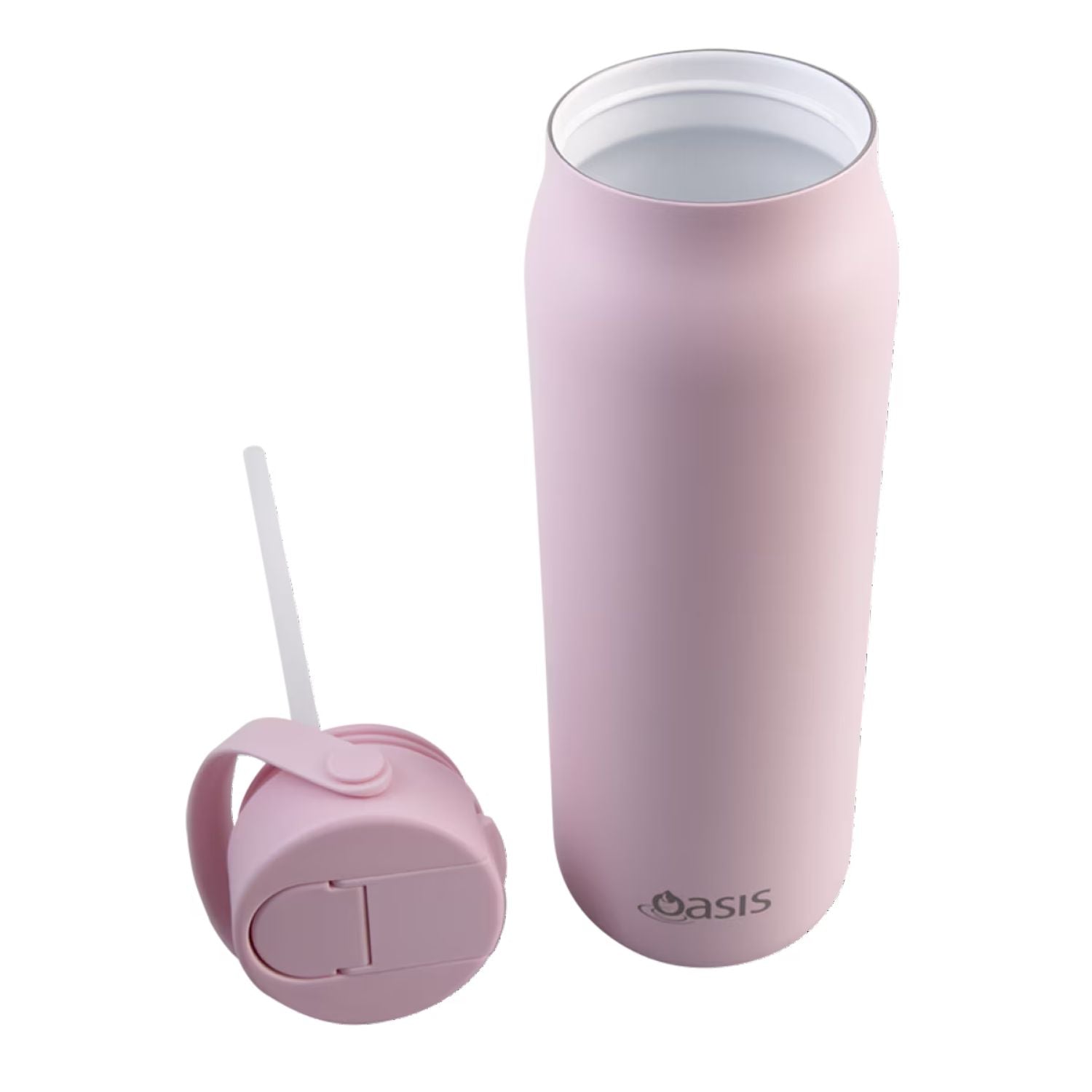 Oasis Ceramic S/S Insulated Sorrento Sipper Bottle 900ML - Pink Lemonade