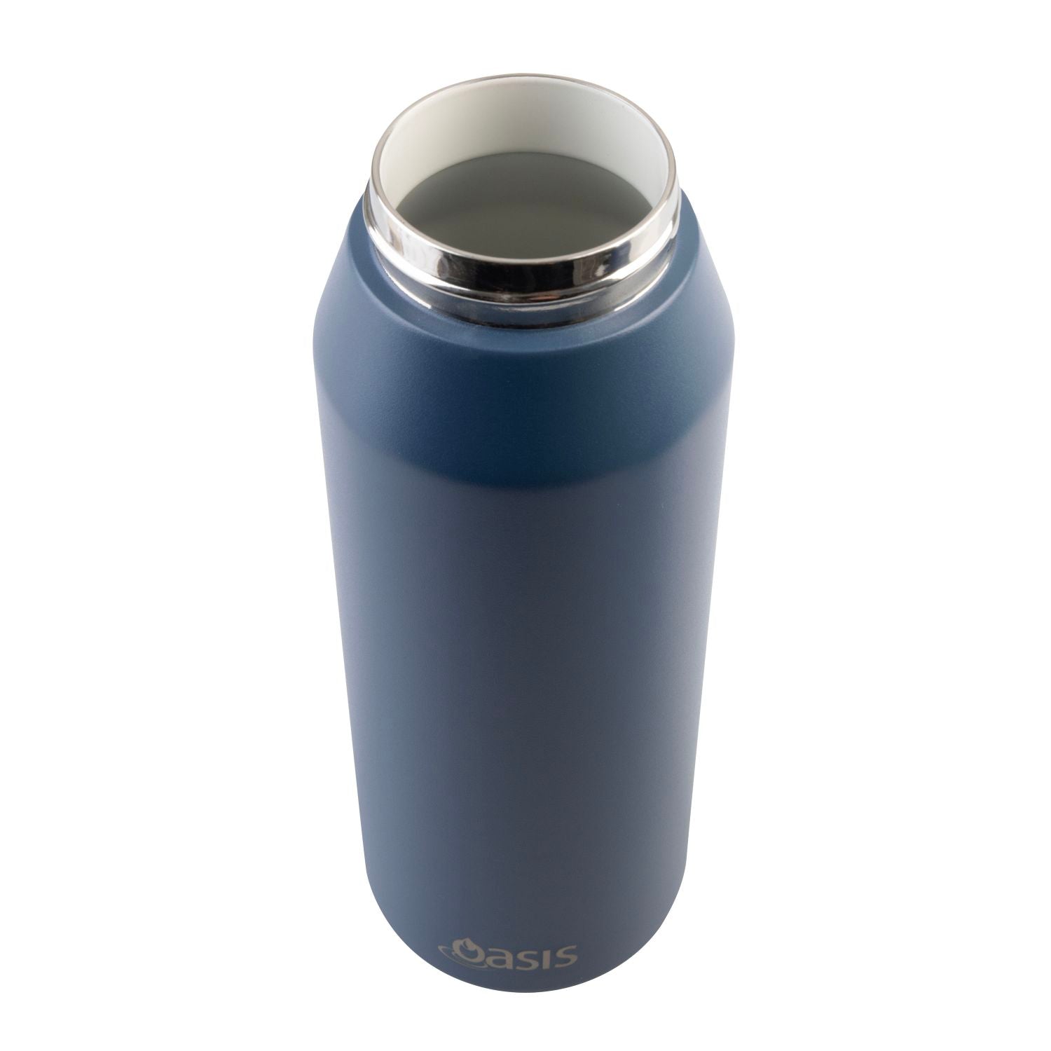 Oasis Ceramic S/S Triple Wall Capri Quick Release Drink Bottle 1L - Indigo