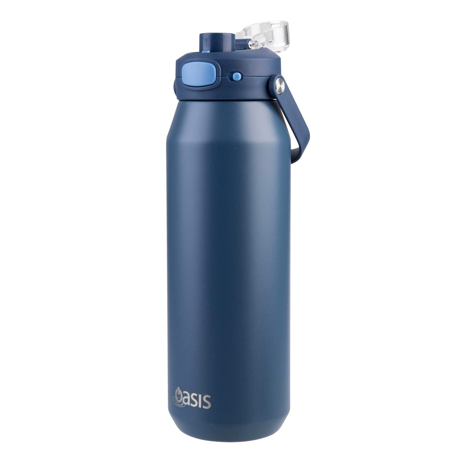 Oasis Ceramic S/S Triple Wall Capri Quick Release Drink Bottle 1L - Indigo