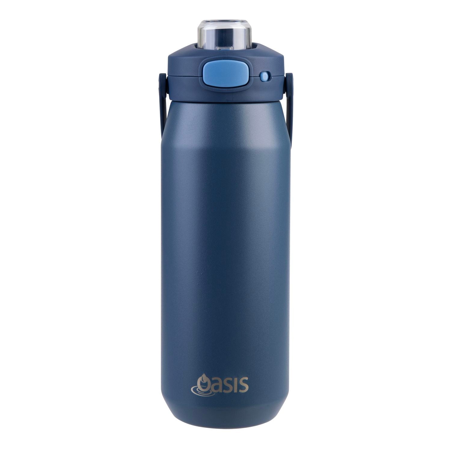 Oasis Ceramic S/S Triple Wall Capri Quick Release Drink Bottle 750Ml - Indigo