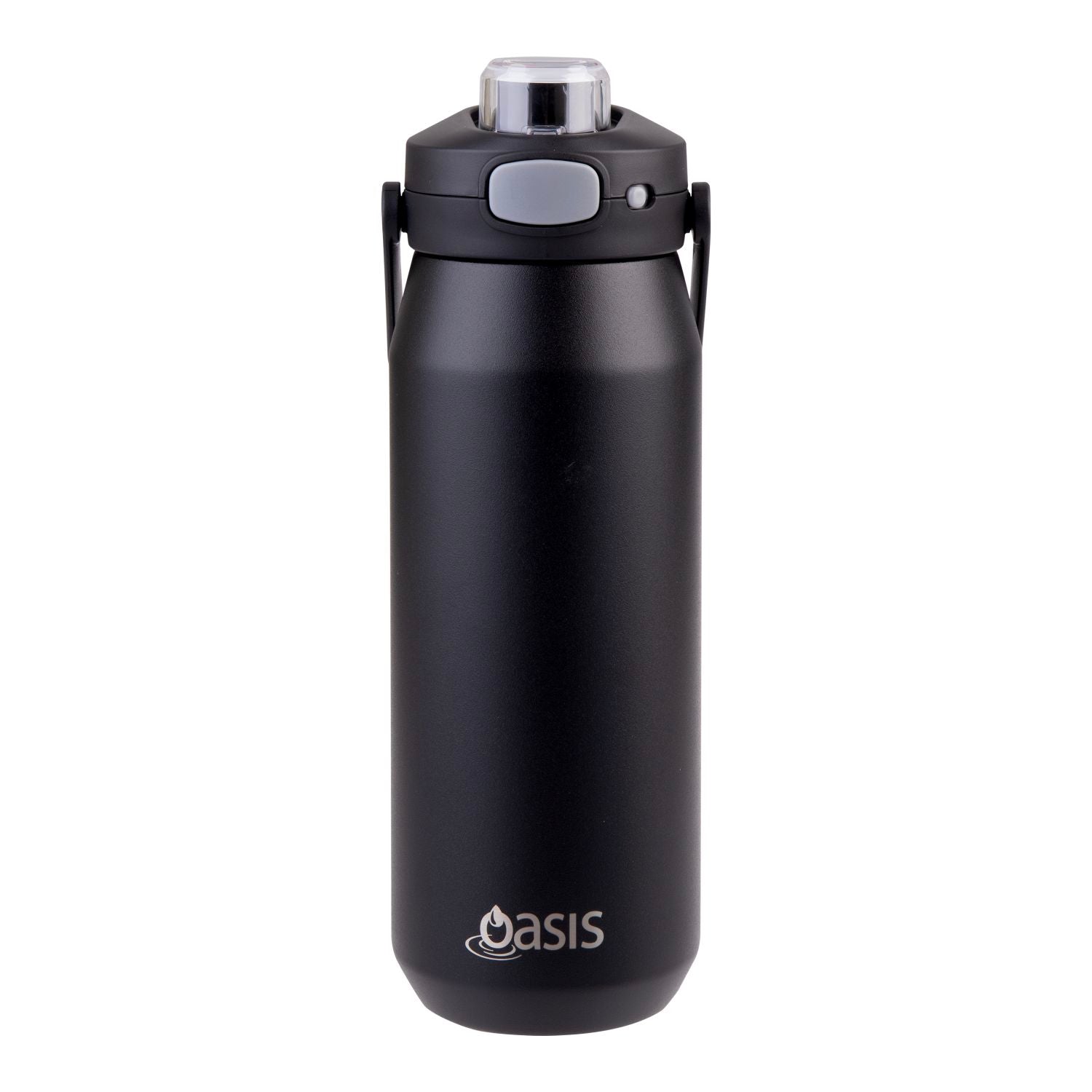 Oasis Ceramic S/S Triple Wall Capri Quick Release Drink Bottle Cap Only - Black