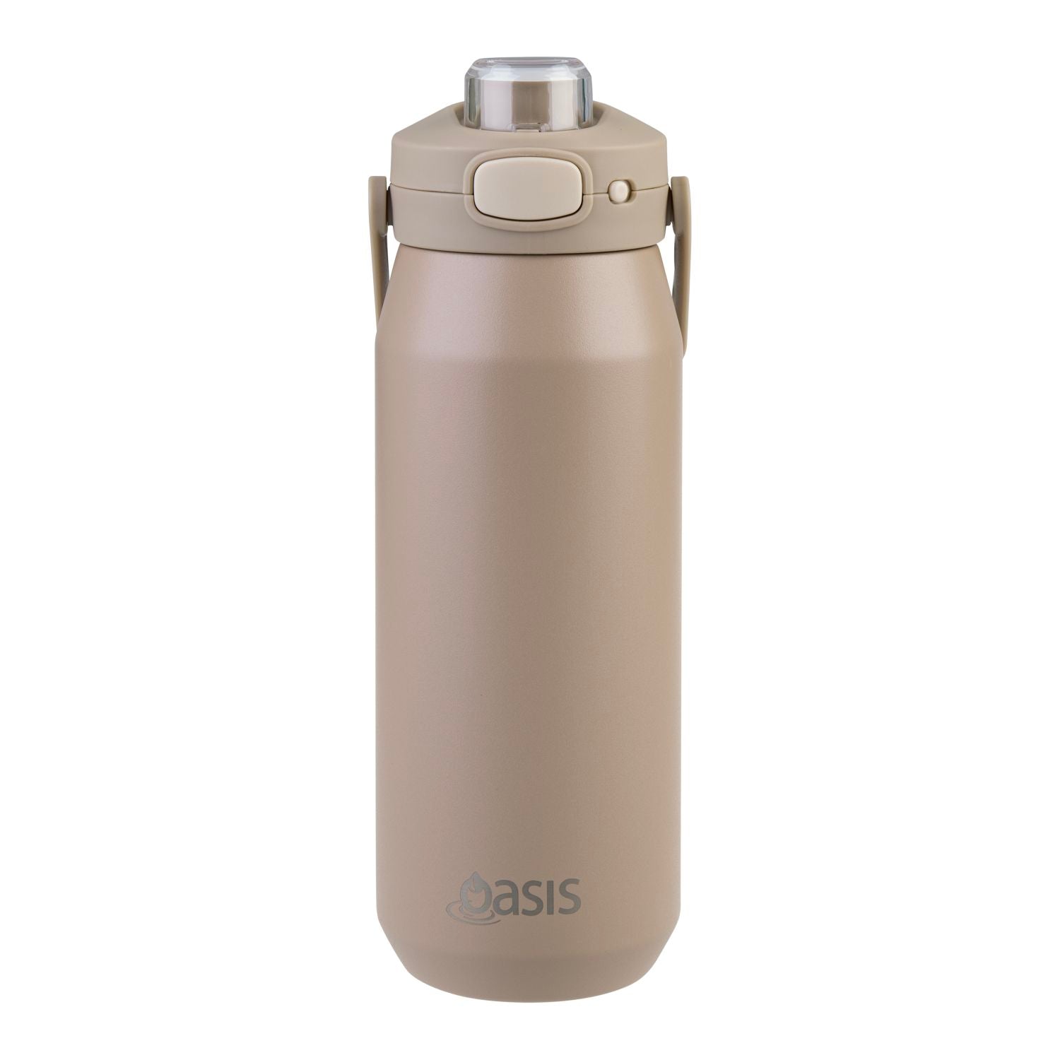 Oasis Ceramic S/S Triple Wall Capri Quick Release Drink Bottle Cap Only - Latte