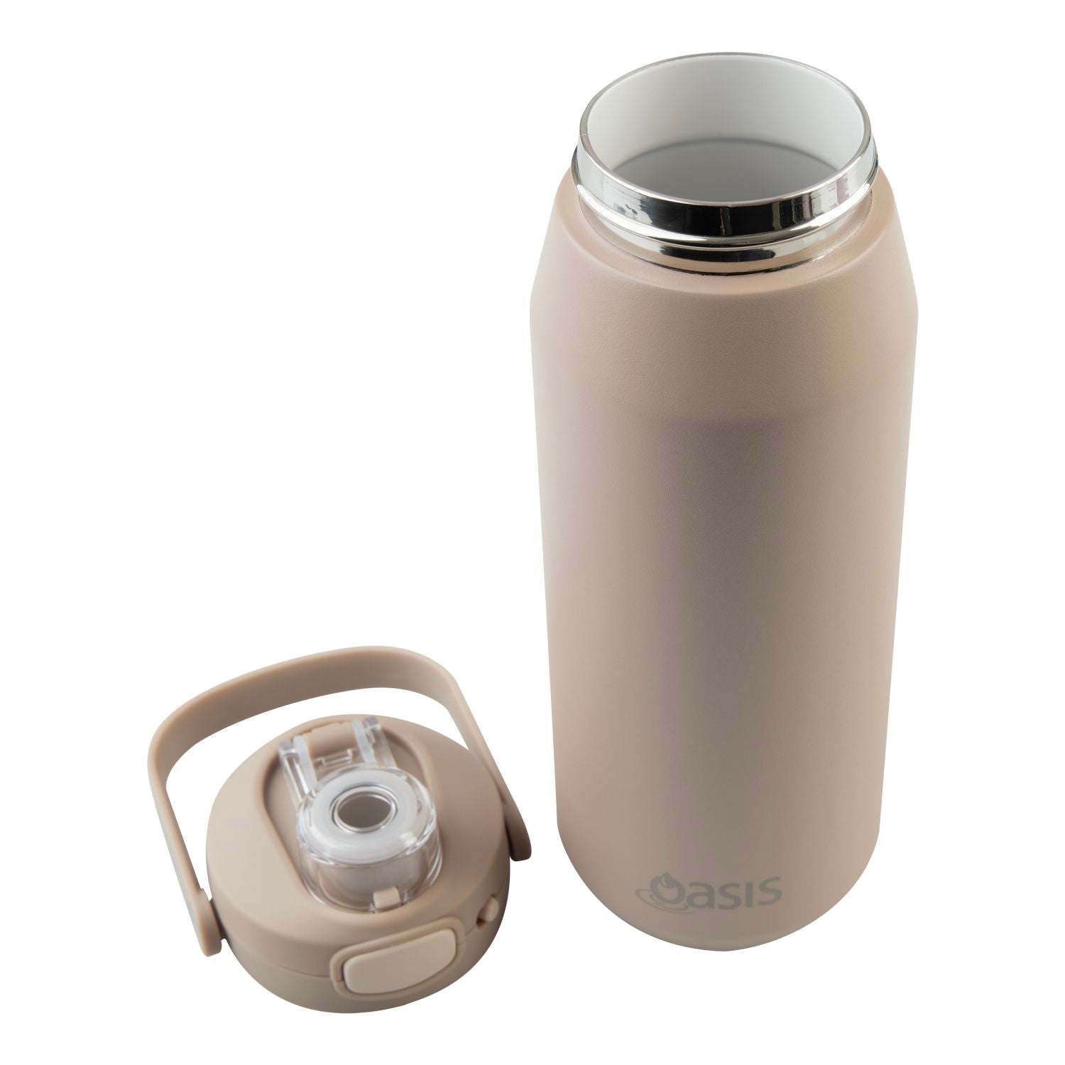Oasis Ceramic S/S Triple Wall Capri Quick Release Drink Bottle Cap Only - Latte