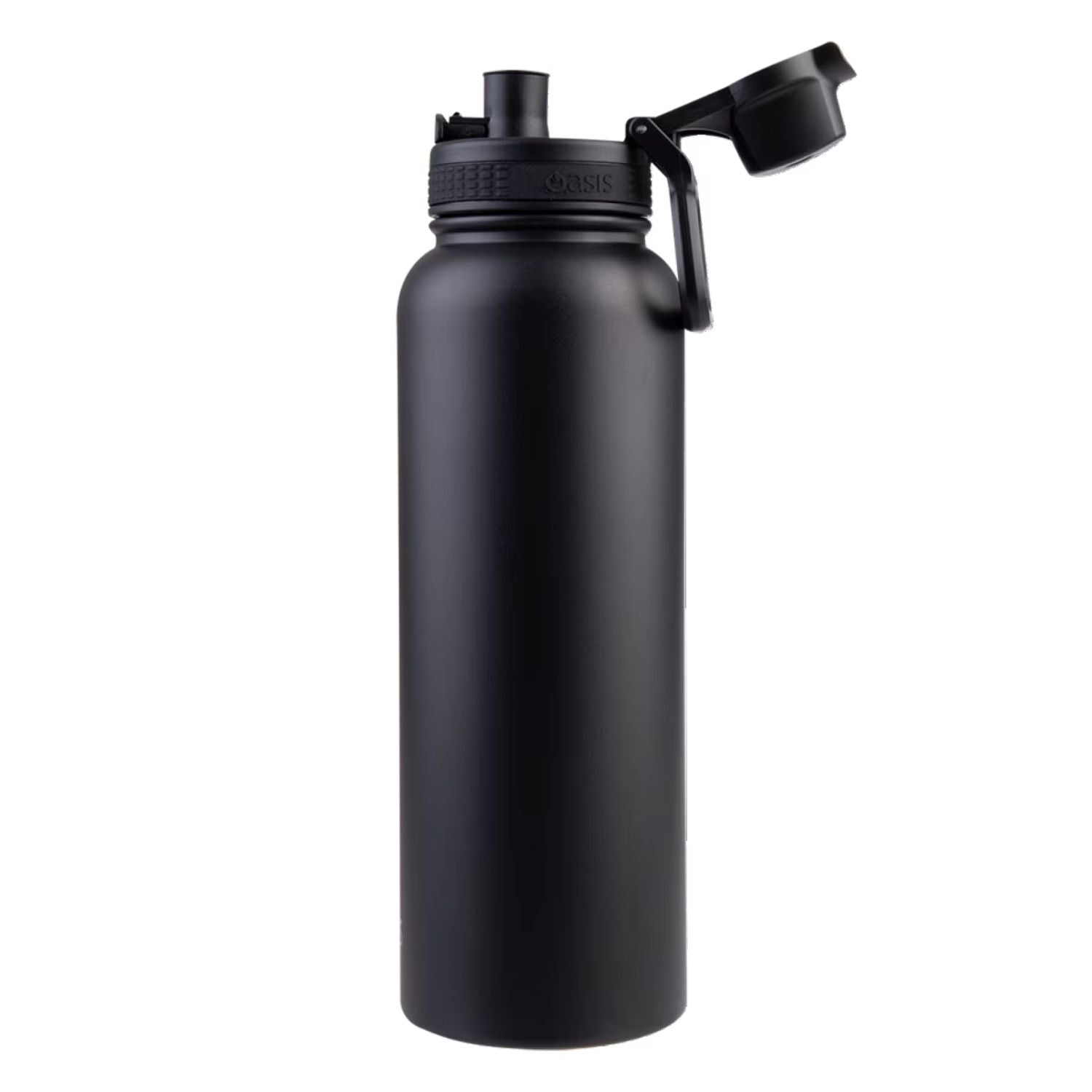 Oasis S/S Insulated Thermal Sports Bottle Quick Release 1.1L - Black