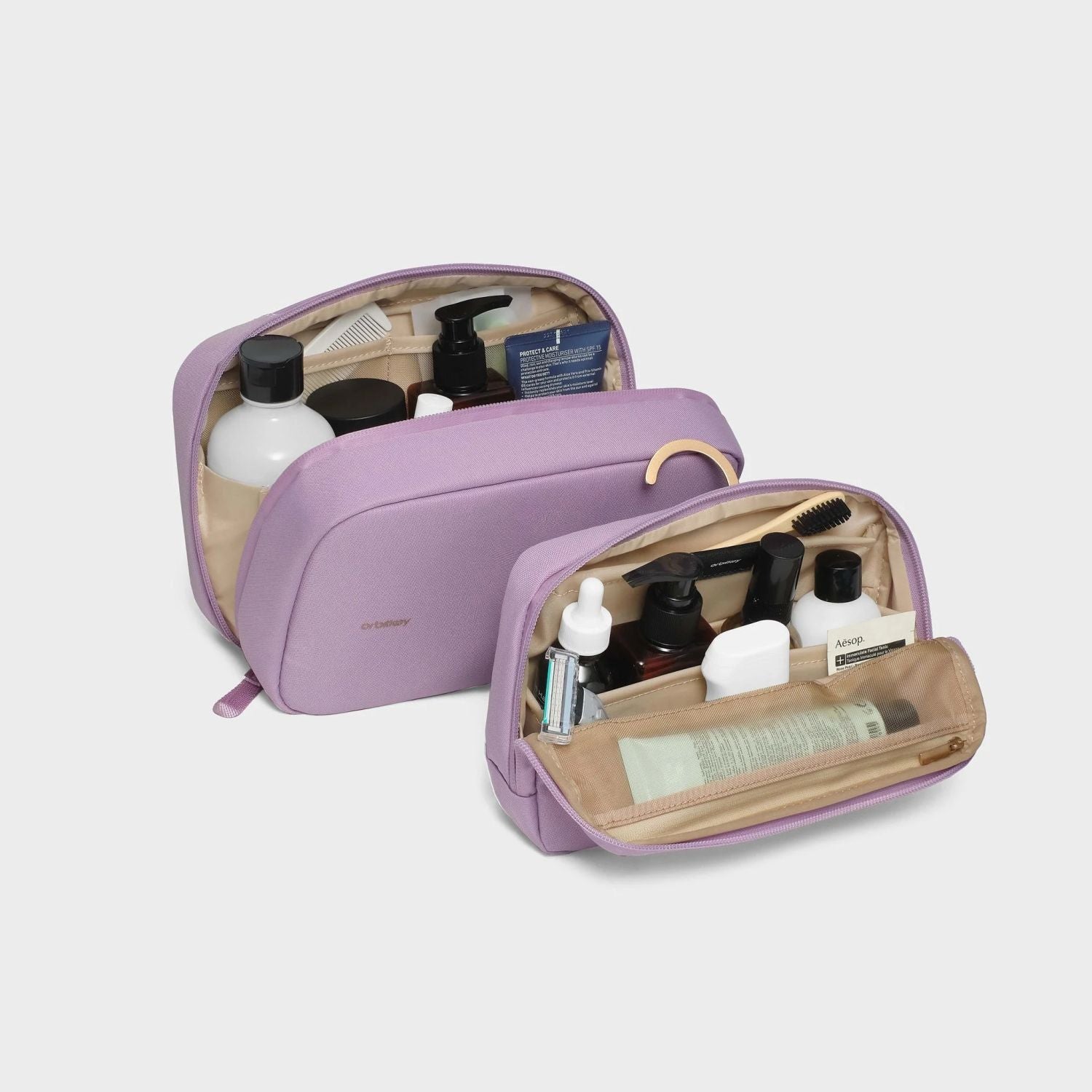 Orbitkey 2-In-1 Toiletry Pouch (Lilac)