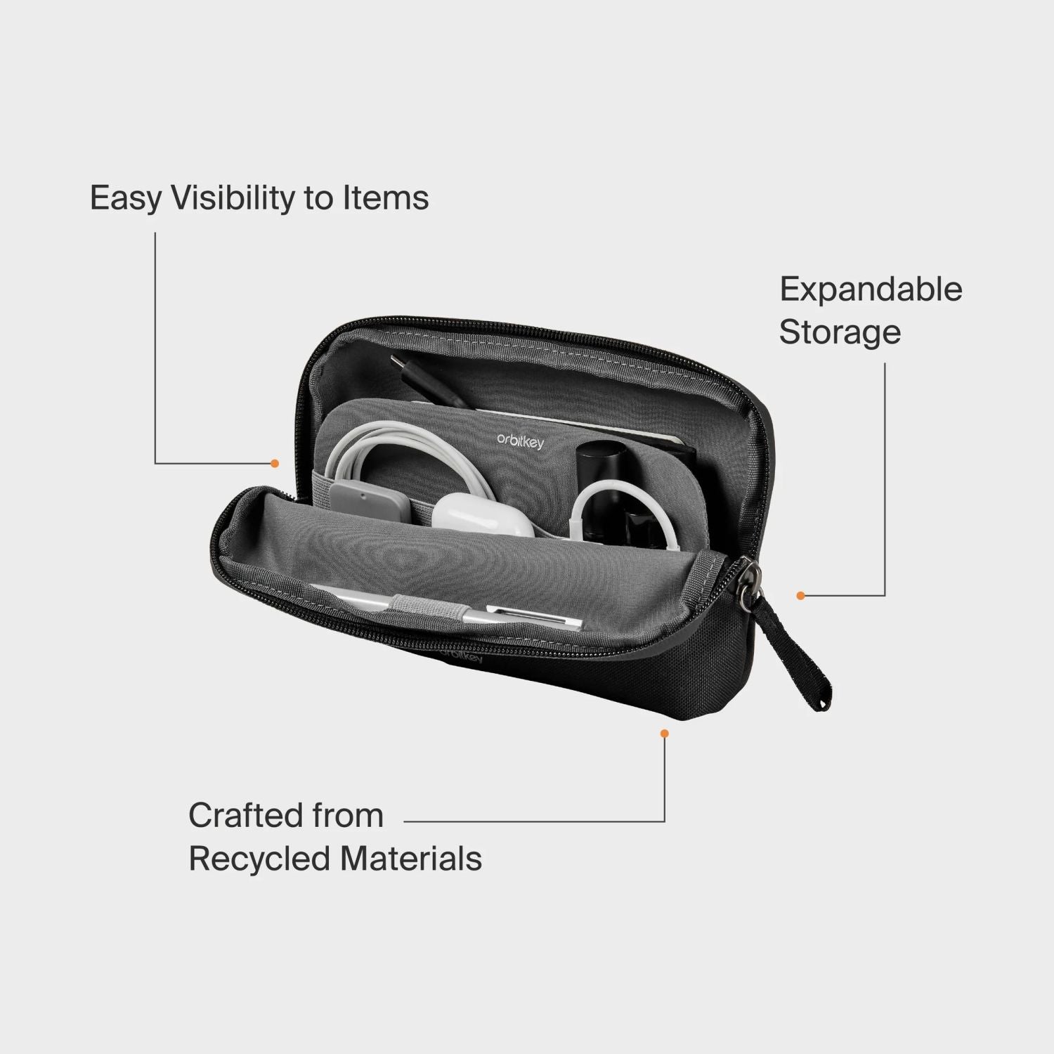 Orbitkey Desk Pouch (Graphite)