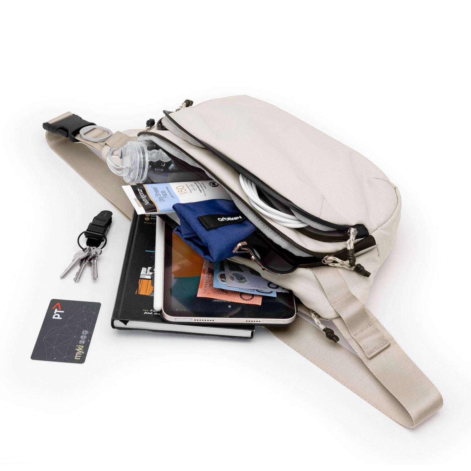 Orbitkey Urban Sling Bag Plus 6L (Stone)